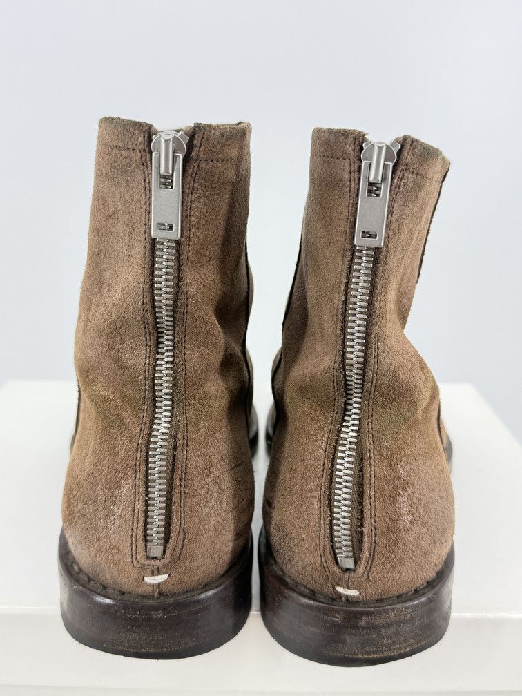 Maison Margiela Back Zip Leather Boots Size US 12 / EU 45 - 5 Thumbnail