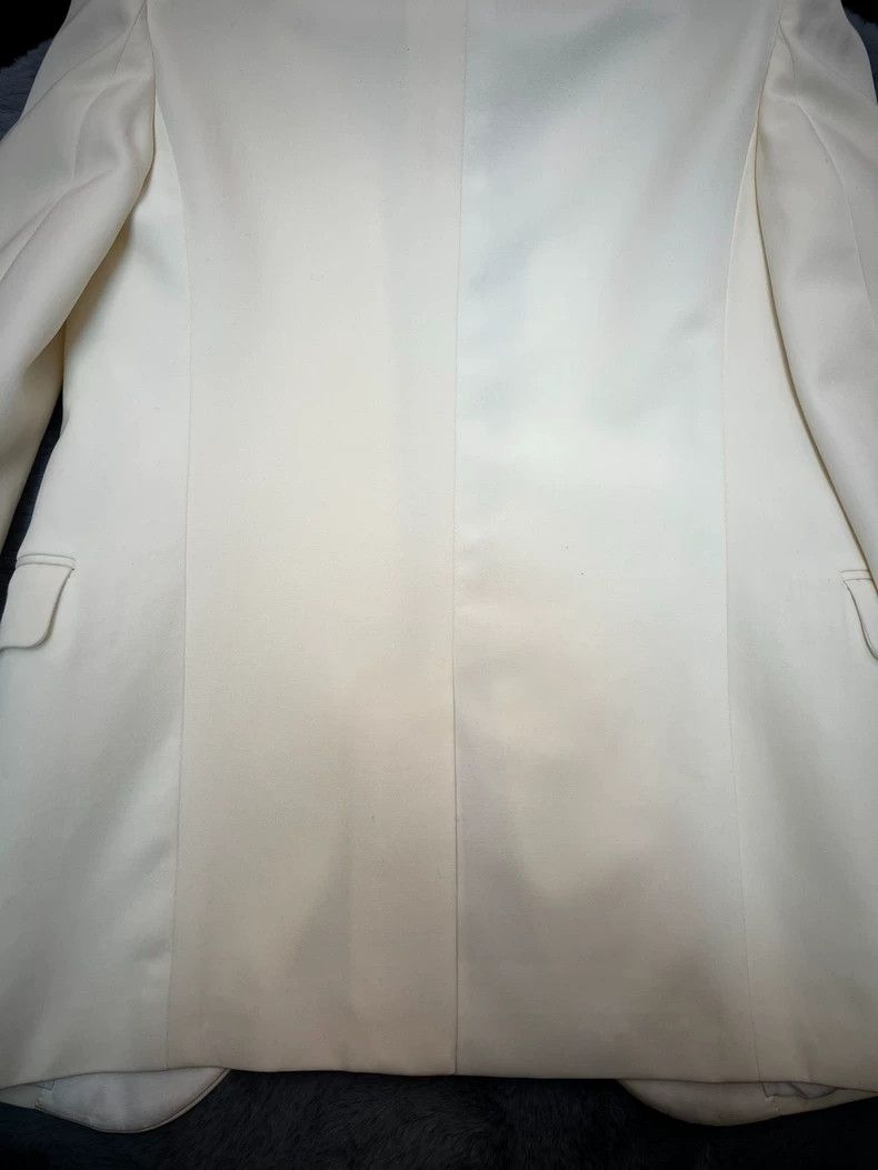 Yves Saint Laurent Saint laurent Fall/Winter 20 Satin Sword Collar White Beige Size XS / US 0-2 / IT 36-38 - 6 Thumbnail