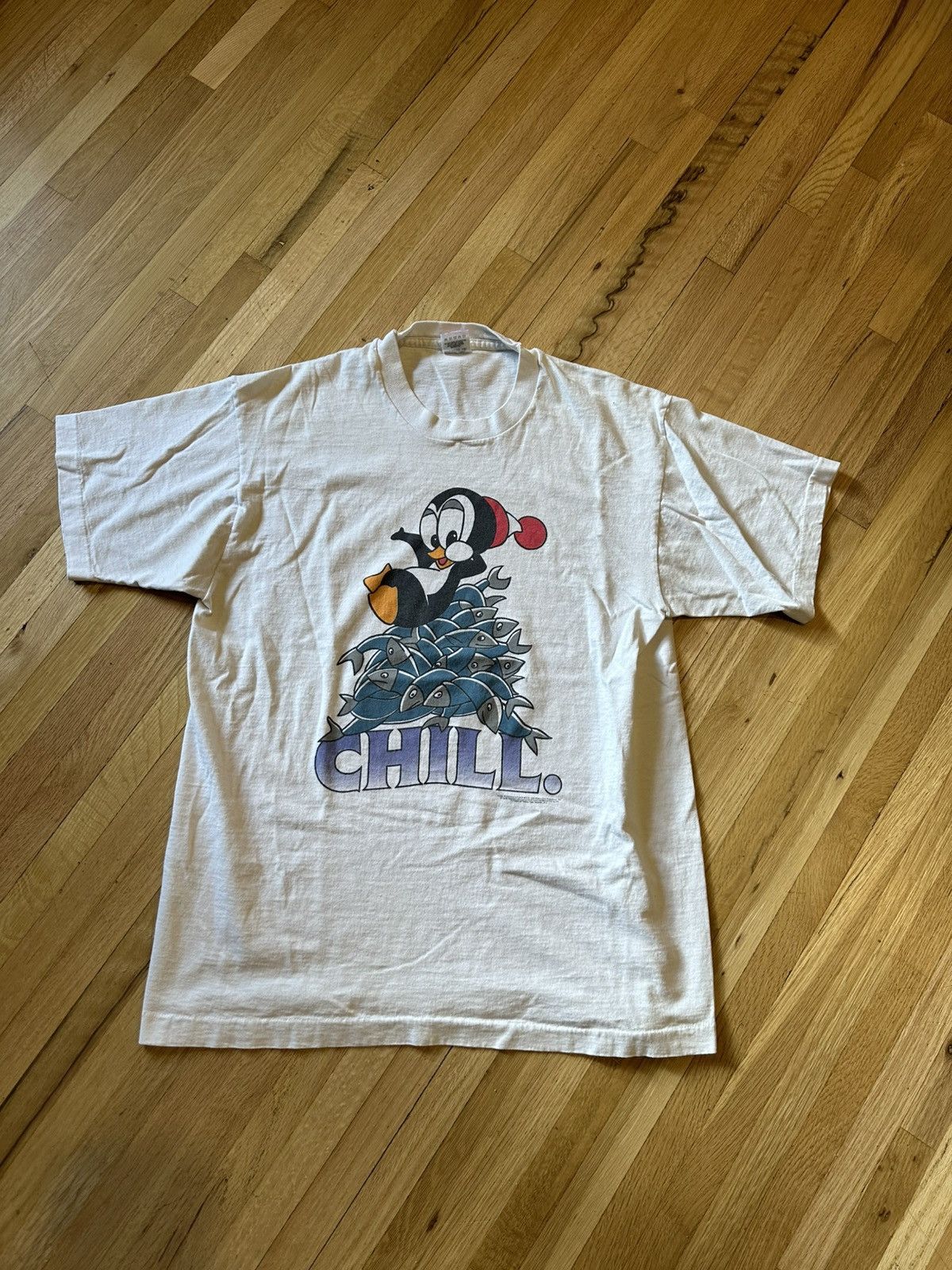 Fruit Of The Loom × Vintage Vintage Penguin Chill T shirt Size US L / EU 52-54 / 3 - 2 Thumbnail