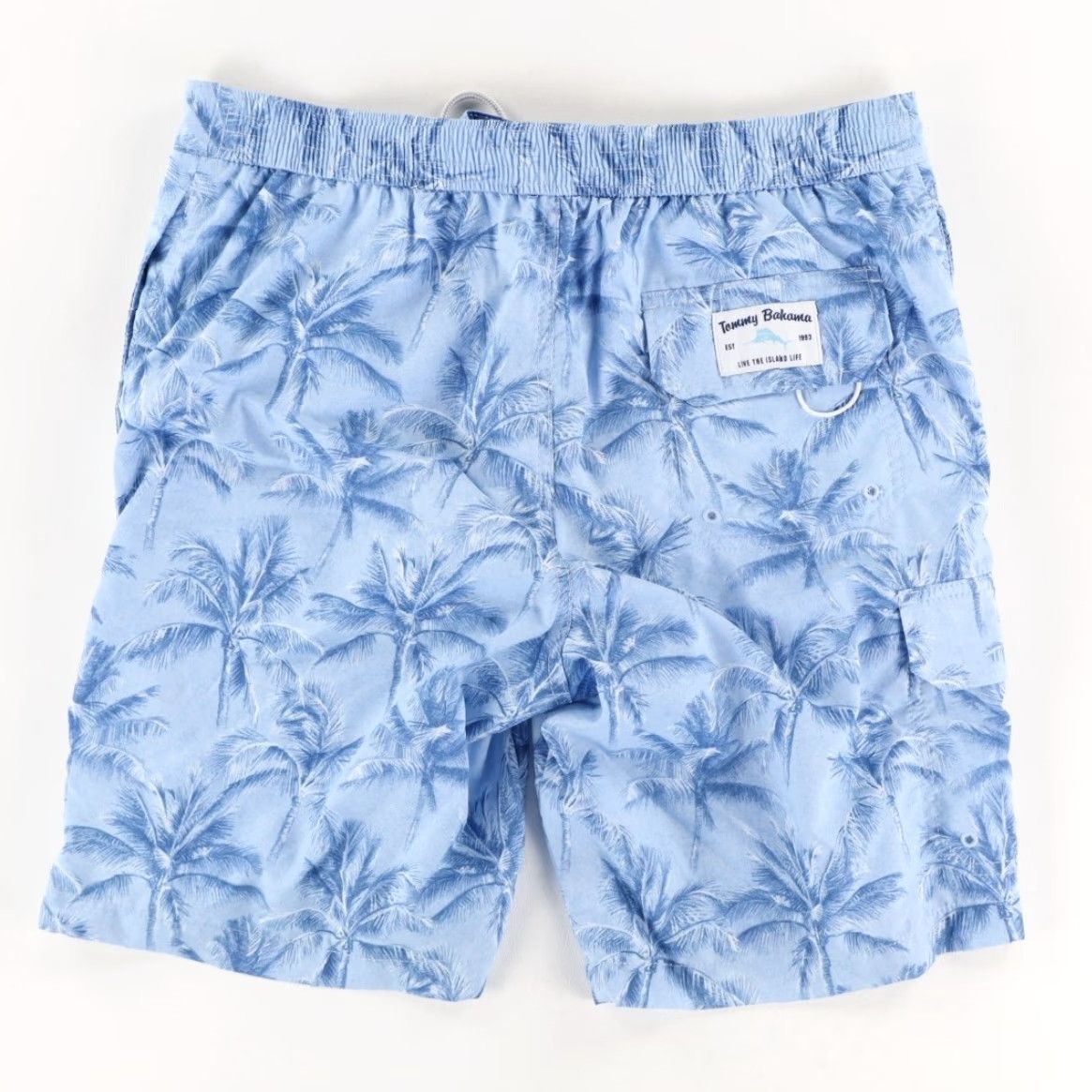 Tommy Bahama Tommy Bahama Palm Print Lined Shell Swimming Shorts Men M Blue All Over Print Size US 31 - 4 Thumbnail