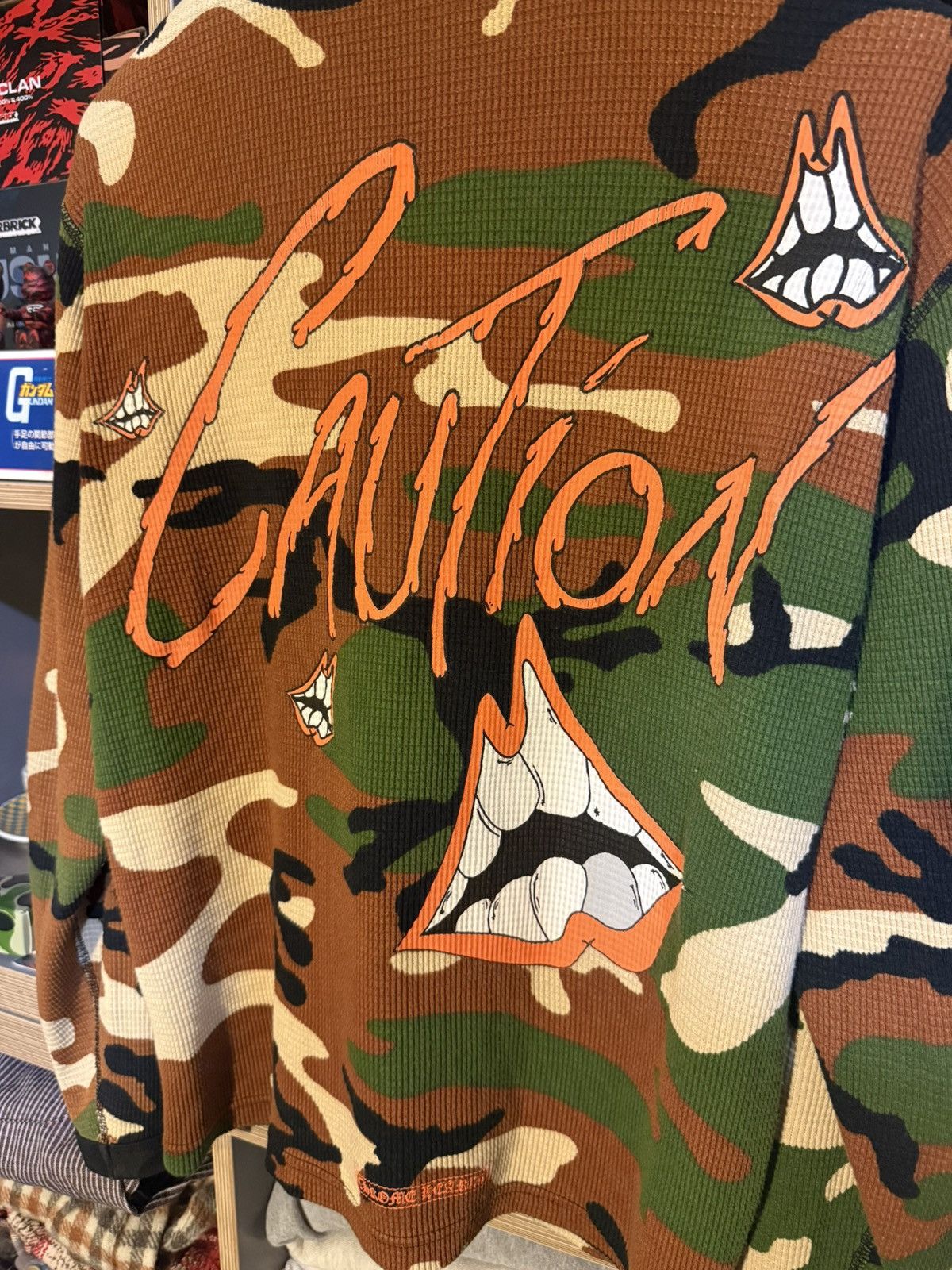 Chrome Hearts Chrome Hearts Camo Matty Boy “Caution” Thermal Longsleeve Size US M / EU 48-50 / 2 - 4 Thumbnail