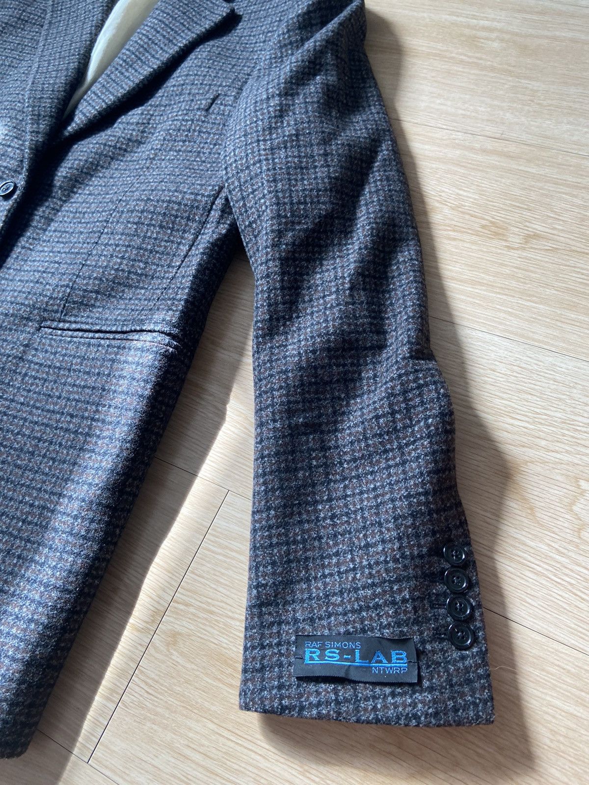 Raf Simons 48 Raf Simons aw20 rs lab houndstooth blazer jacket Size US M / EU 48-50 / 2 - 2 Thumbnail