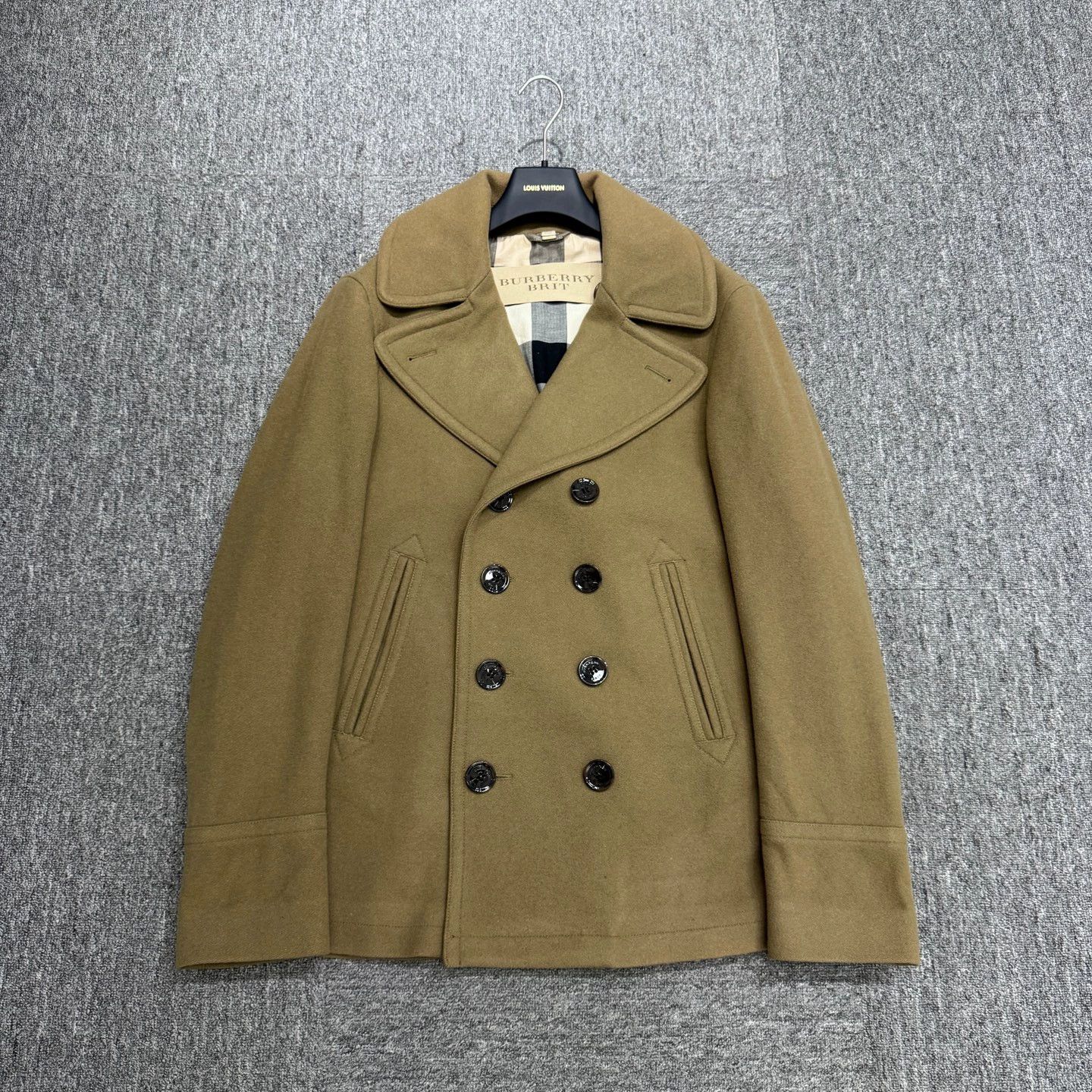 Burberry Burberry Wool Double-Breasted Coat L 98 New Size US L / EU 52-54 / 3 - 1 Thumbnail