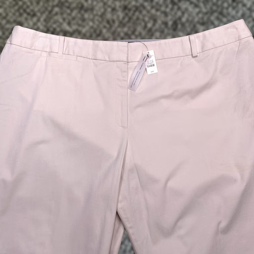 Talbots Talbots Heritage Ankle Pants Womens 24W Tan High Rise Stretch New City Straight Pants Plus Size Womens Brown 25in Inseam Mens? Size 42" / US 20 - 1 Thumbnail