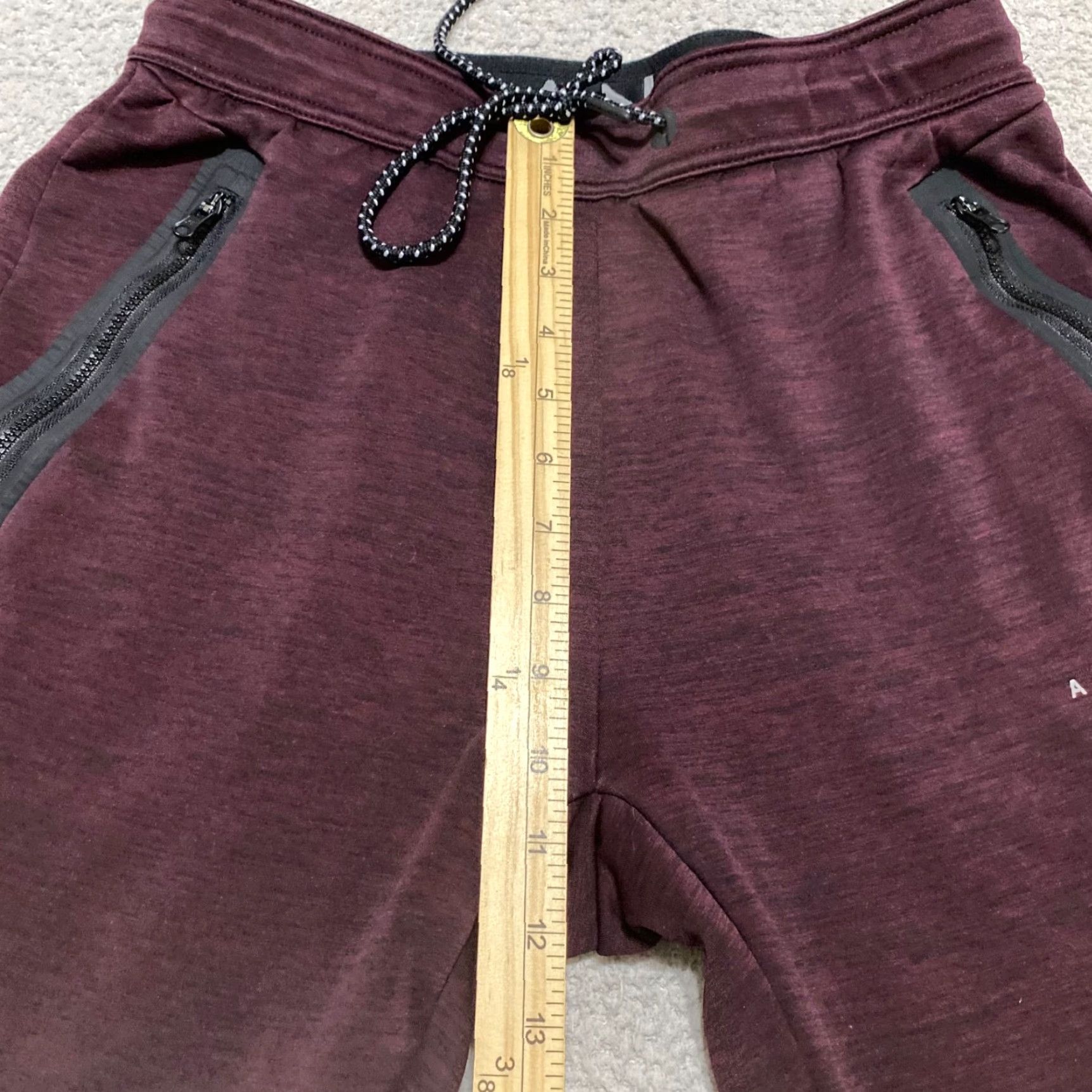 American Eagle Outfitters American Eagle Sweatpants Mens Small Red Elastic Waist Zip Pockets Size US 29 - 7 Thumbnail
