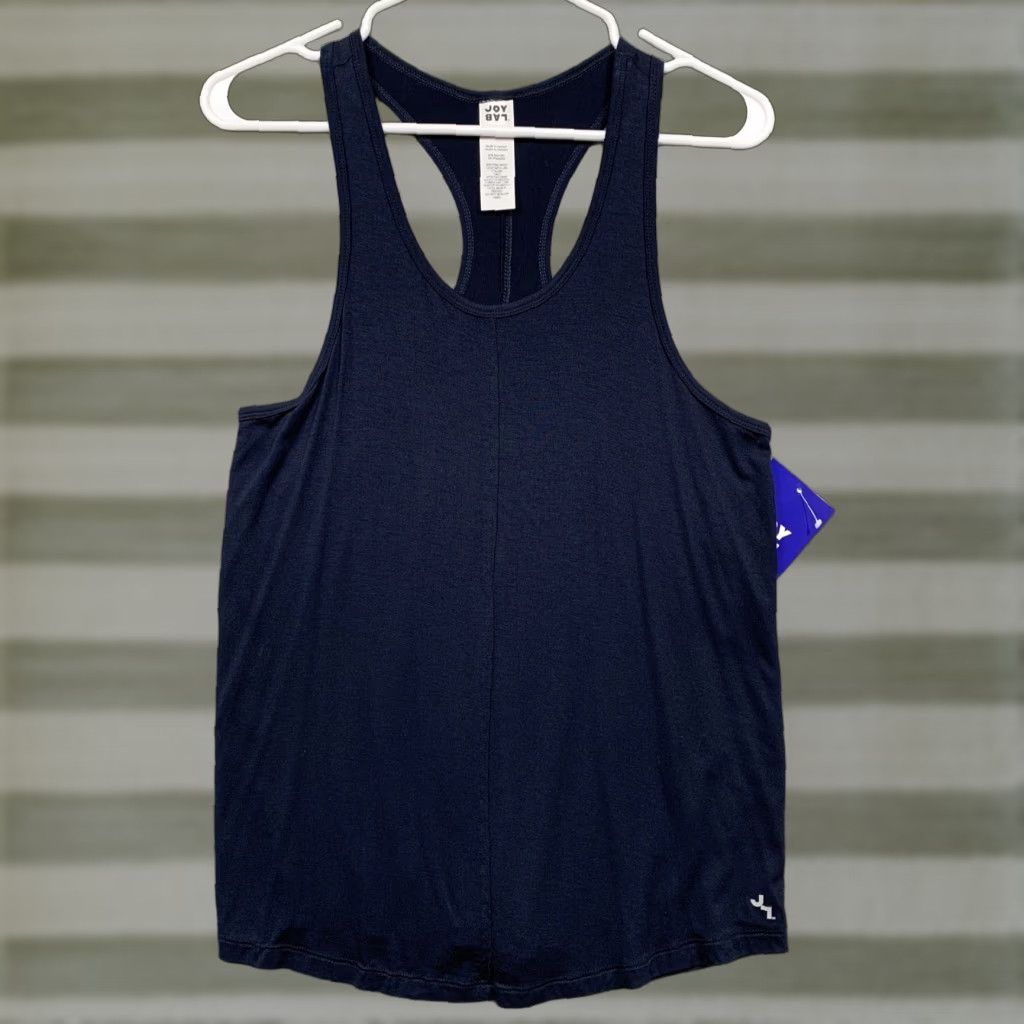 Vintage Joy Lab Athletic Racerback Tank Top Womens XS Scoop Neck Dark Blue NWT Logo Size XS / US 0-2 / IT 36-38 - 1 Thumbnail