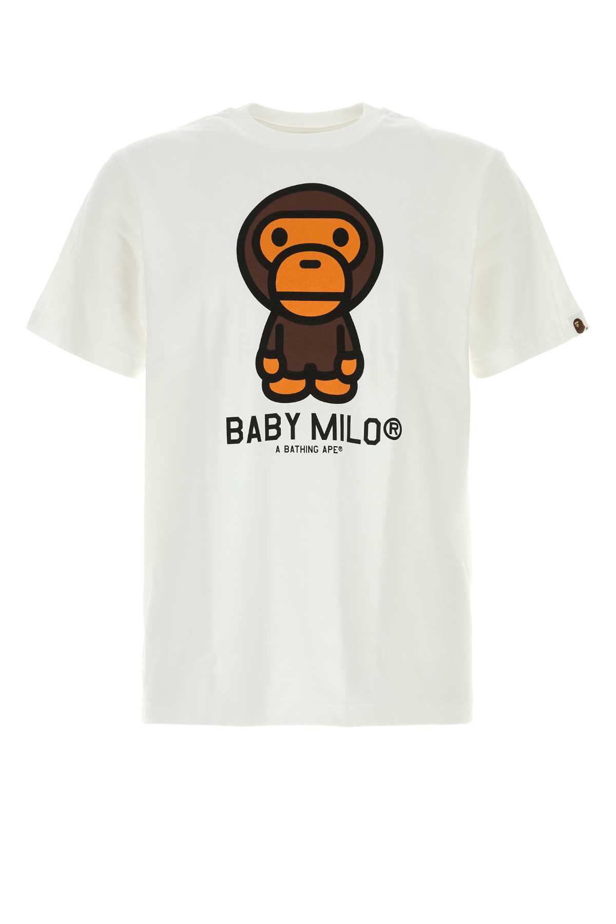 Bape White Cotton Baby Milo T-Shirt Size US L / EU 52-54 / 3 - 1 Thumbnail