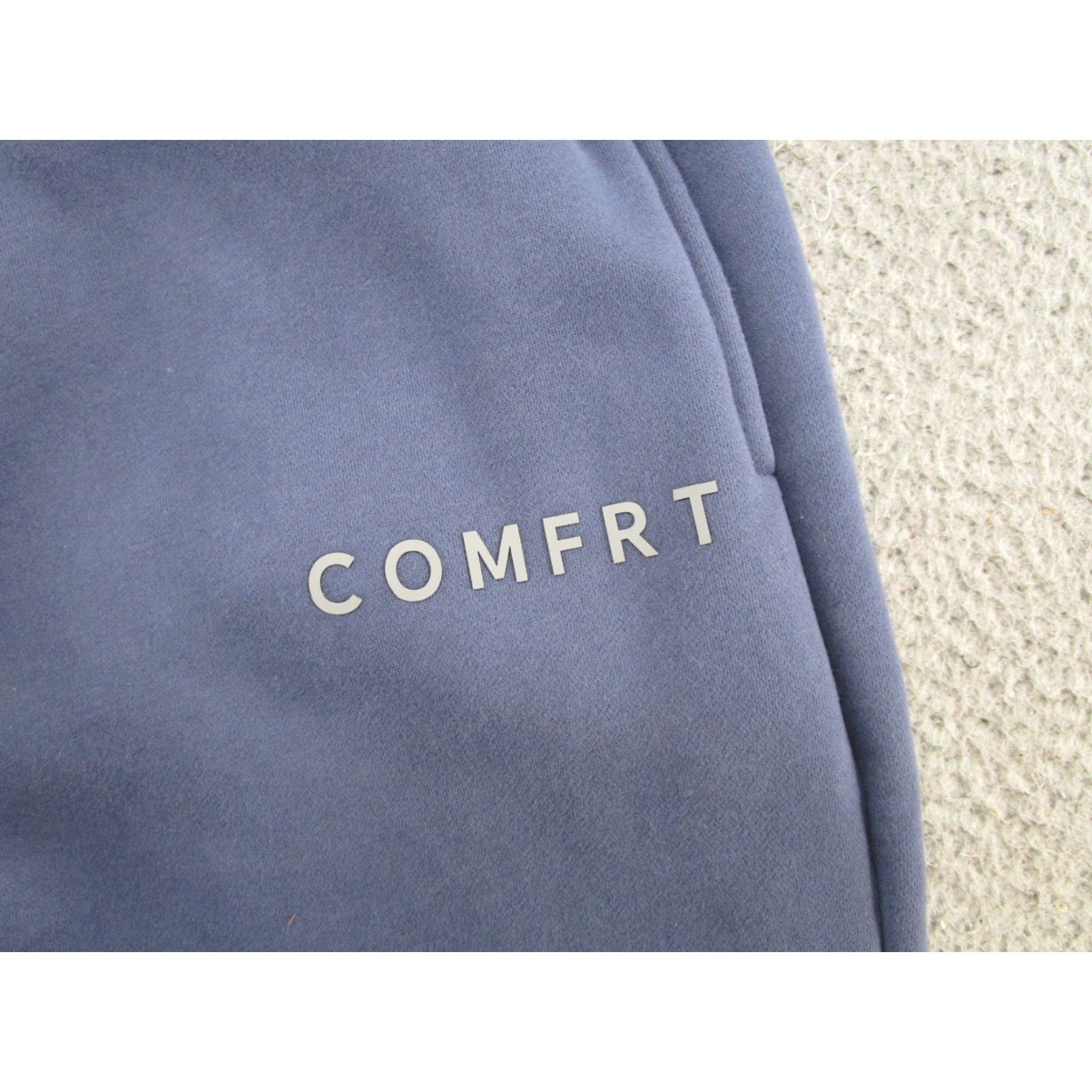 Vintage Comfrt Sweatpants Unisex Adults 3XL Blue Elastic Waist Pockets Tapered Leg Size 40" / US 18 - 4 Thumbnail