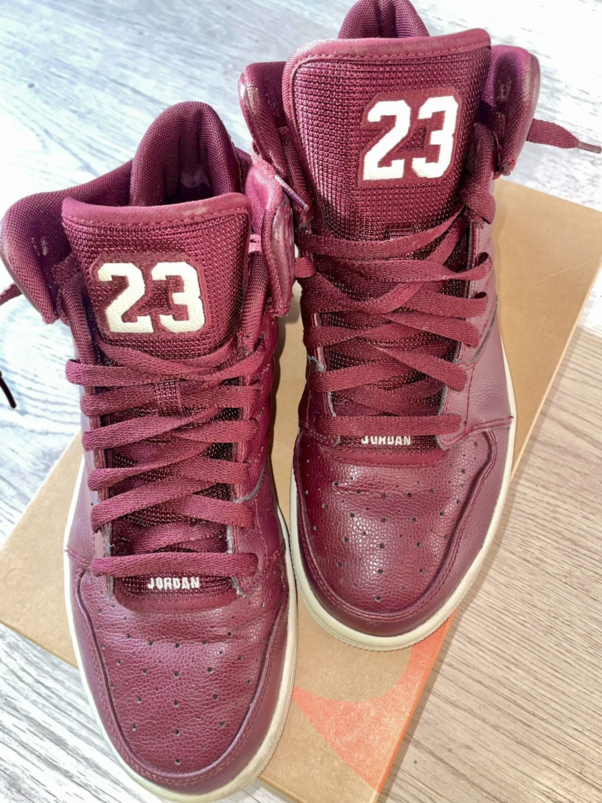 Jordan Brand × Nike Air Jordan 1 Flight 4 Night Maroon Sneakers Size US 7.5 / EU 40-41 - 3 Thumbnail