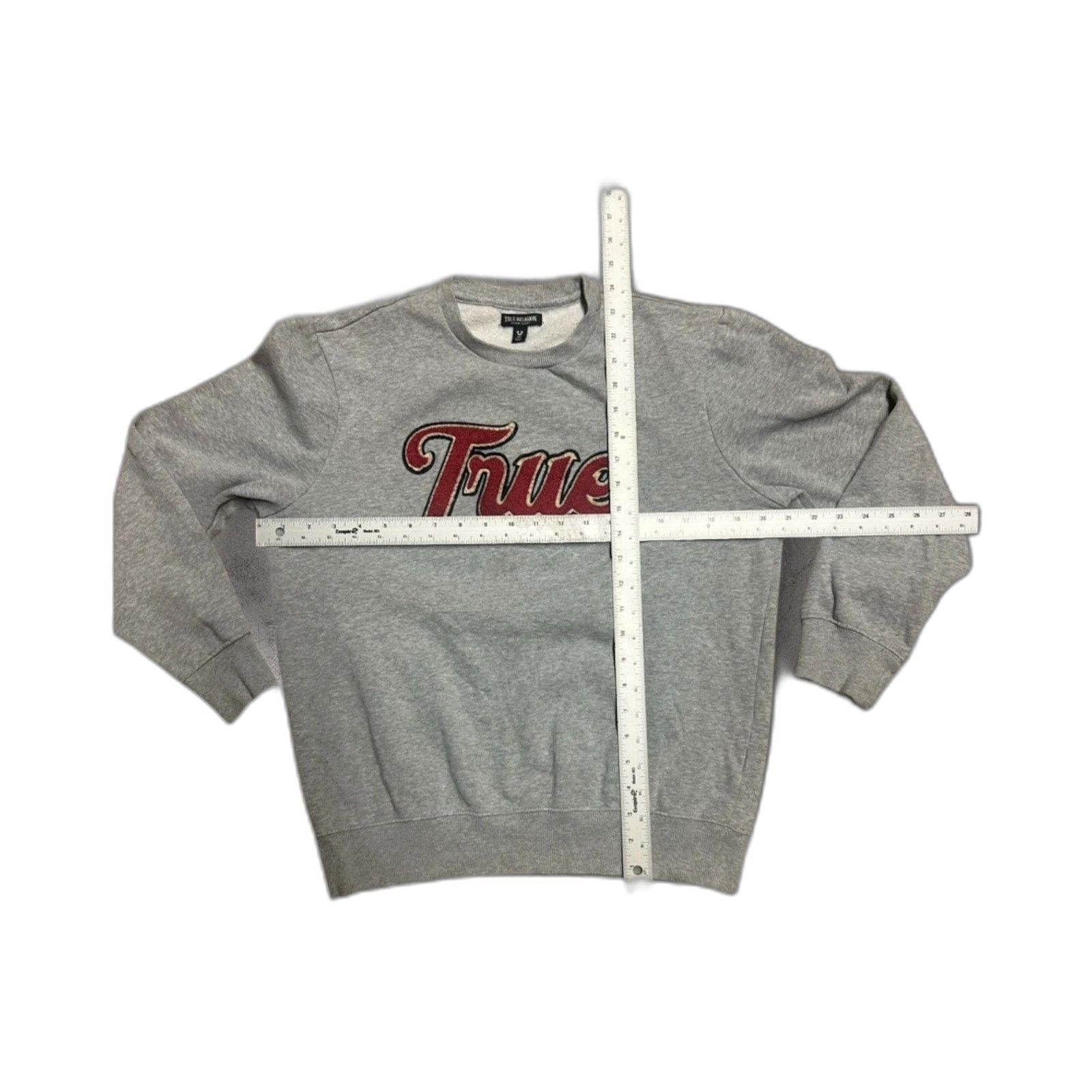True Religion True Religion Sweatshirt Mens Small Gray Crewneck Embroidere Size US S / EU 44-46 / 1 - 4 Thumbnail