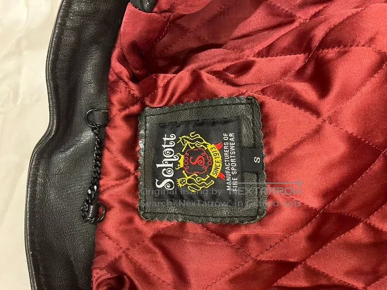Schott Schott Sheepskin is used as an old leather jacket Size US S / EU 44-46 / 1 - 3 Thumbnail