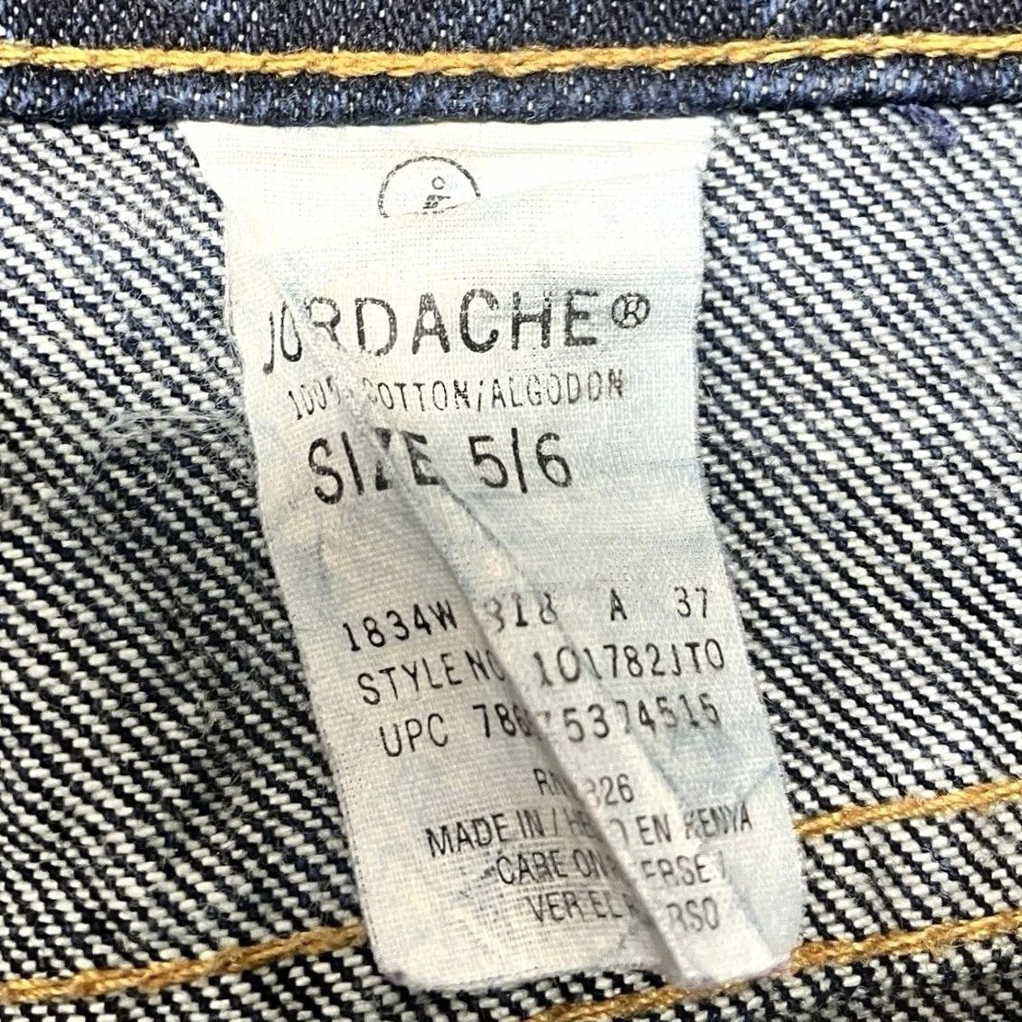 Jordache VINTAGE Jordache Jeans Womens 27 Dark Blue Flare Leg Wash Denim Mid Rise Size 27x31 Size 27" / US 4 / IT 40 - 4 Thumbnail