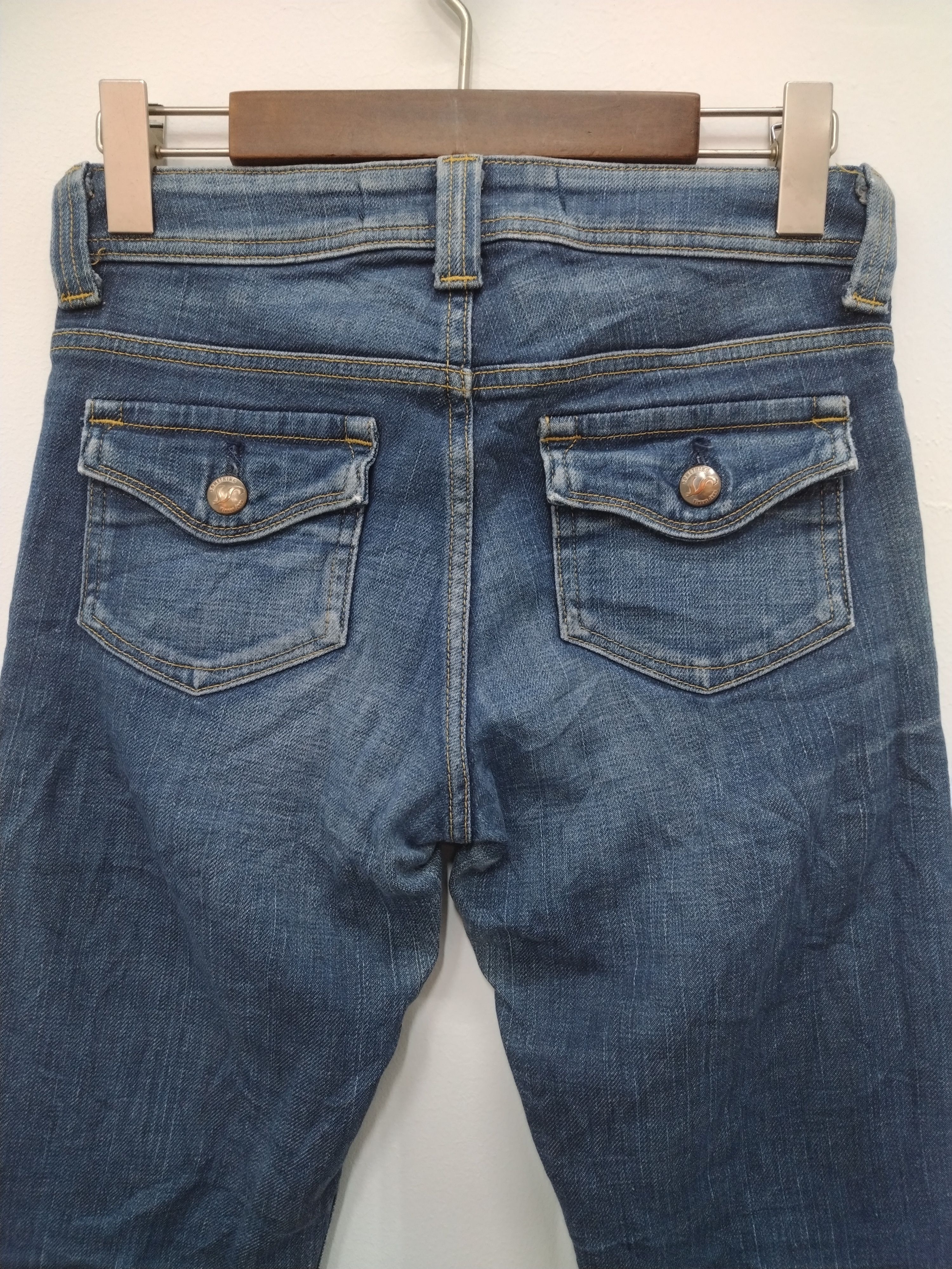 Edwin × Japanese Brand × Seditionaries 💥Crazy nice flared & design Vienus Jeans Elegance by Edwin Size 29" - 16 Thumbnail