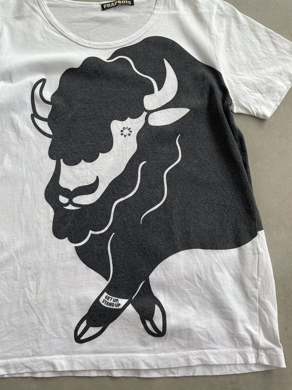 Frapbois FRAPBOIS BULLS OVERPRINT TEE Size S / US 4 / IT 40 - 2 Thumbnail