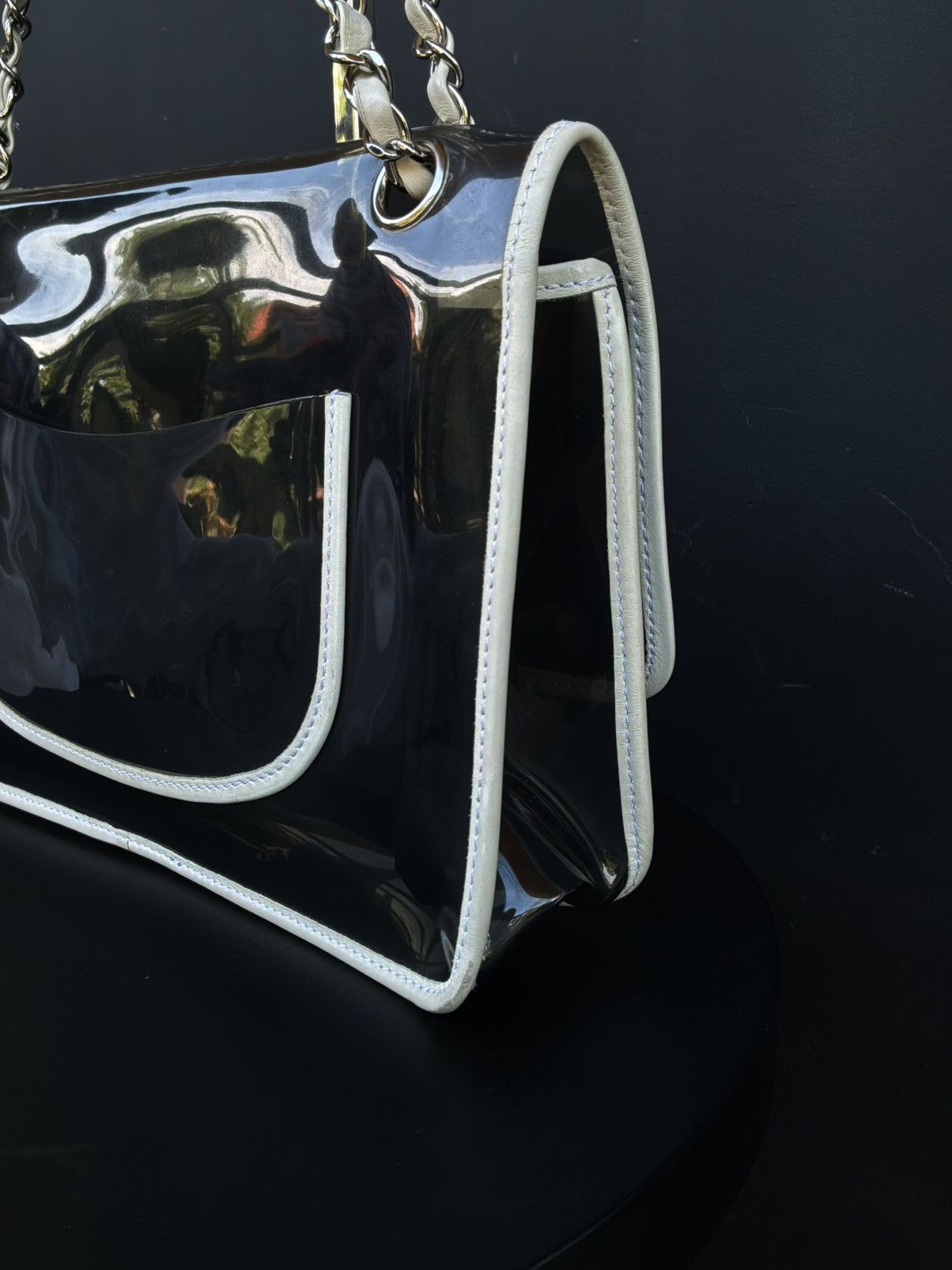 Chanel 2008 Chanel - Heart CC Transparent Vinyl Flap Bag Size ONE SIZE - 10 Thumbnail