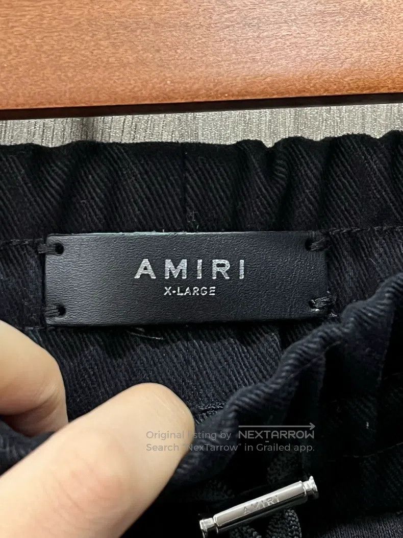Amiri Amiri Size XL Black Pocket Sweatpants Size US 27 - 4 Thumbnail