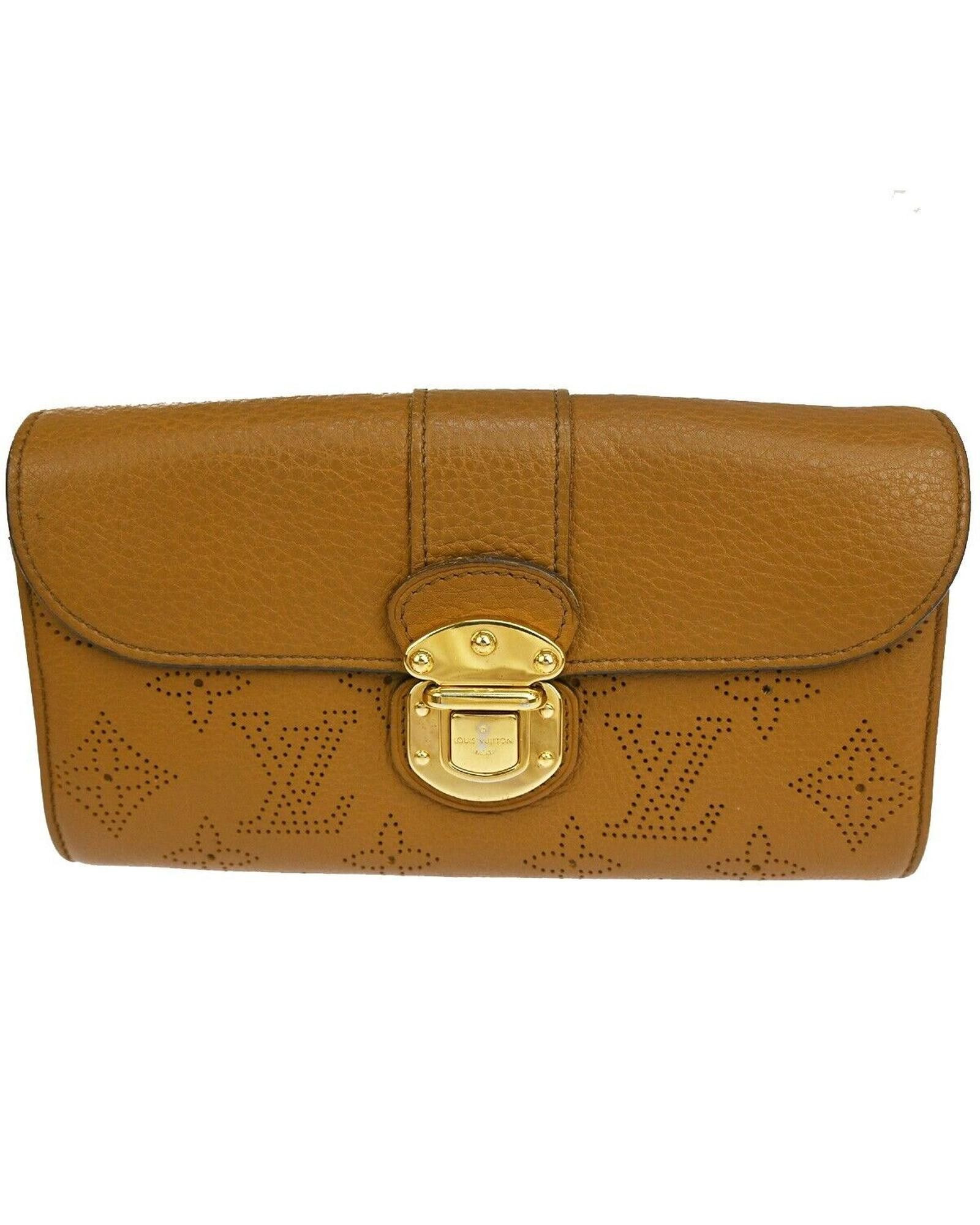 image of Louis Vuitton Iris Camel Leather Compact Wallet, Women's