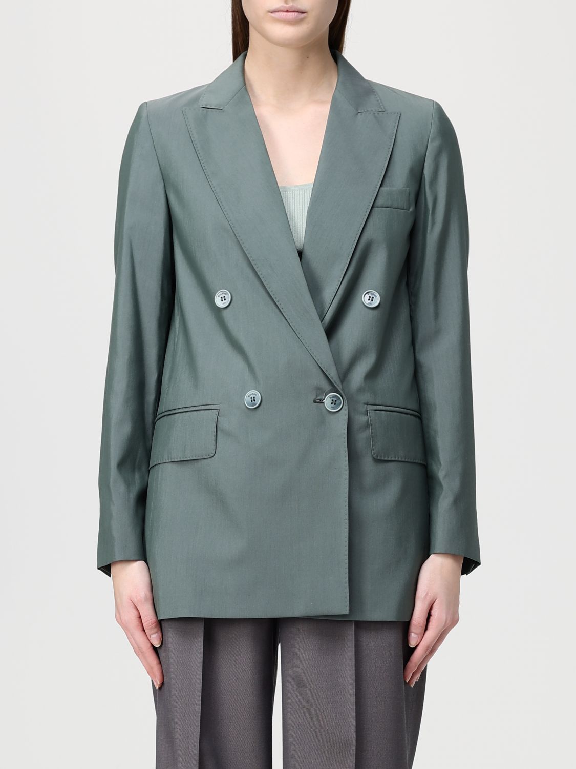 Max Mara Max Mara Jacket Woman Green Size XL / US 12-14 / IT 48-50 - 1 Thumbnail