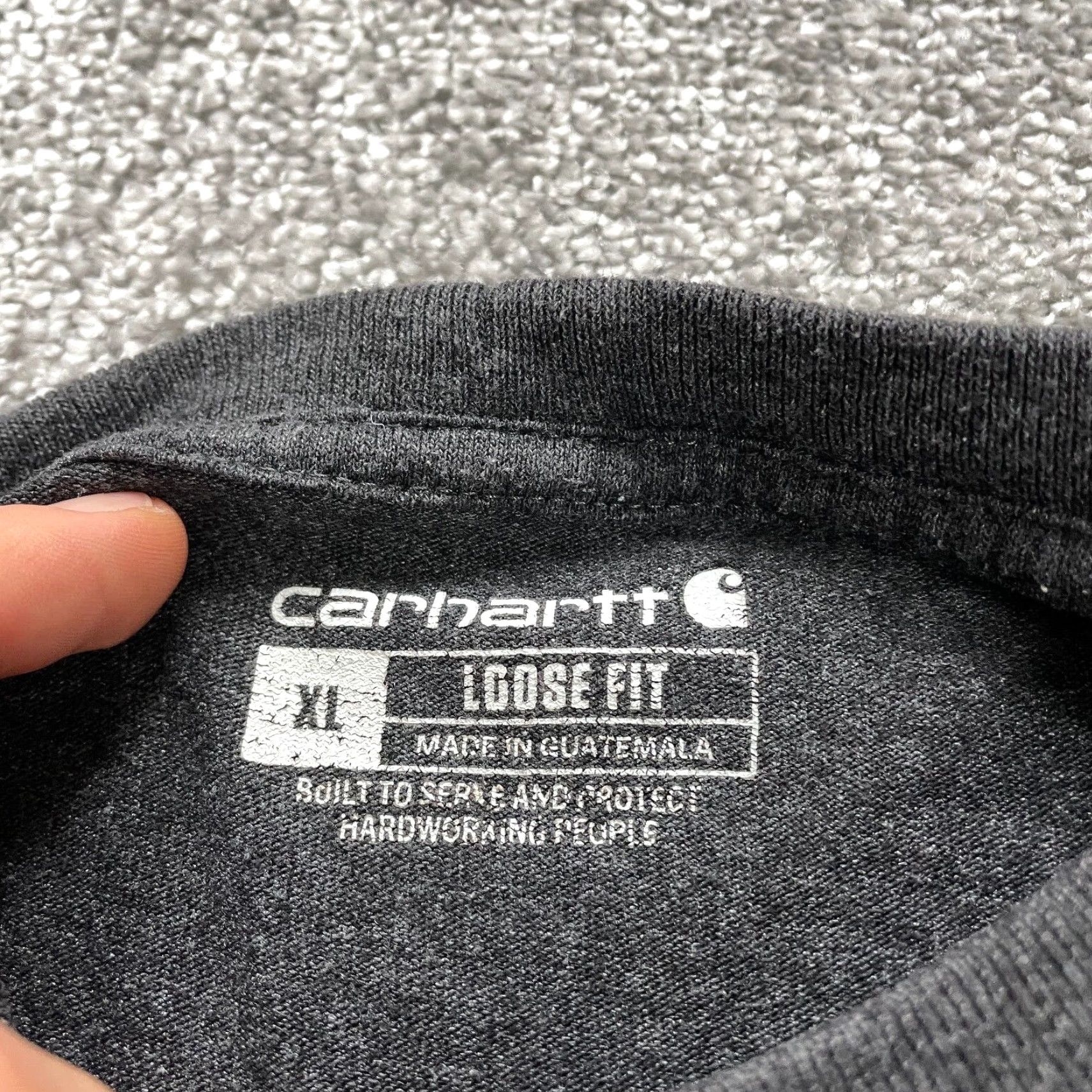 Carhartt VINTAGE Carhartt K87 Loose Fit T-Shirt Mens XL Gray Crew Neck Cotton Casual Pocket Tee Size US XL / EU 56 / 4 - 5 Thumbnail