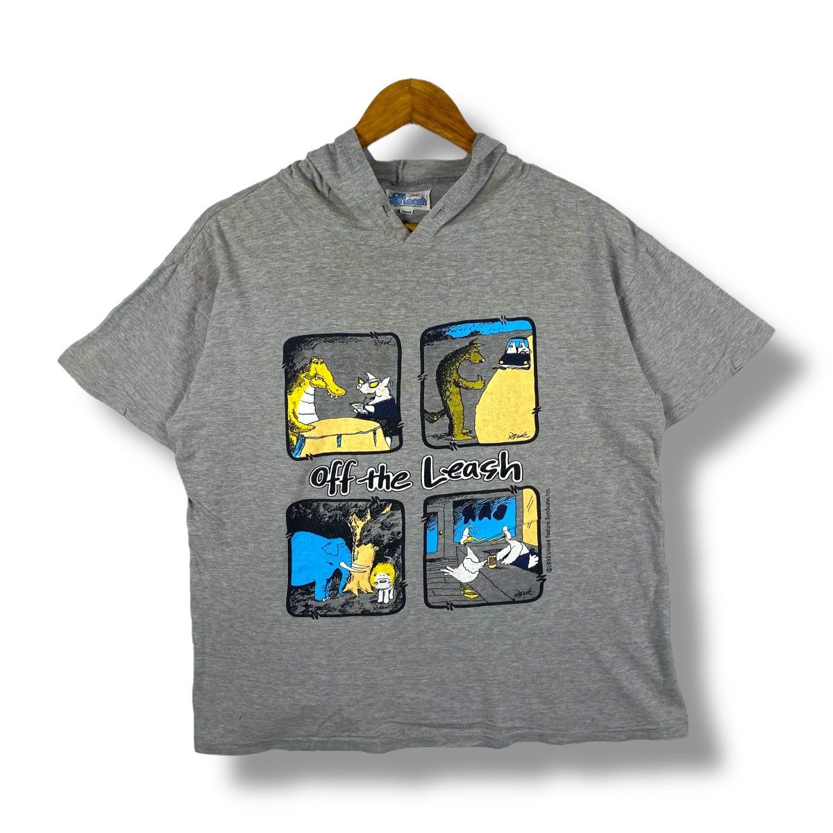 Cartoon Network Vintage 90's OF THE LEASH Cartoon Comics Short Sleeve Size US M / EU 48-50 / 2 - 1 Thumbnail