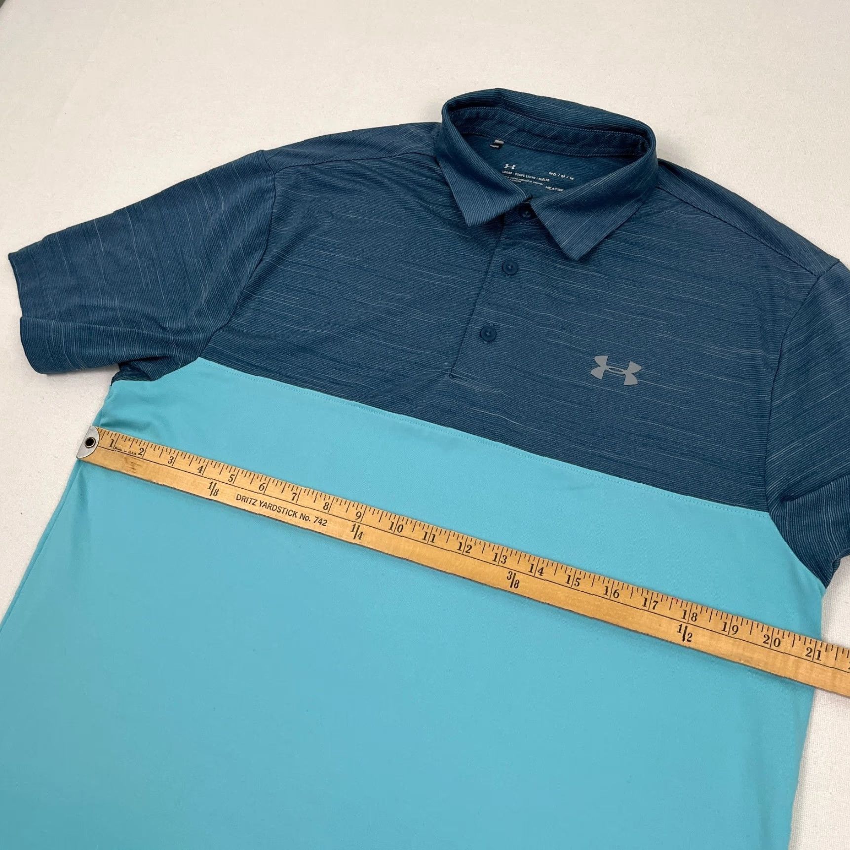 Under Armour **Men's Blue Under Armour Heatgear Polo Shirt M Colorblock Golf** User: Men's Blue Under Armour Heatgear Polo Shirt M Colorblock Golf Size US M / EU 48-50 / 2 - 7 Thumbnail