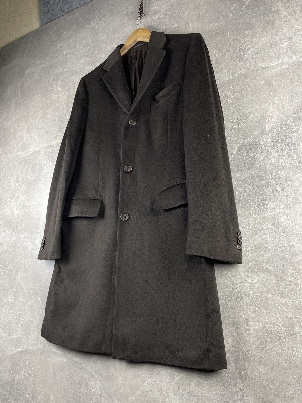 Colombo Colombo for Abital Virgin Wool Overcoat Brown/Green Size US M / EU 48-50 / 2 - 2 Thumbnail