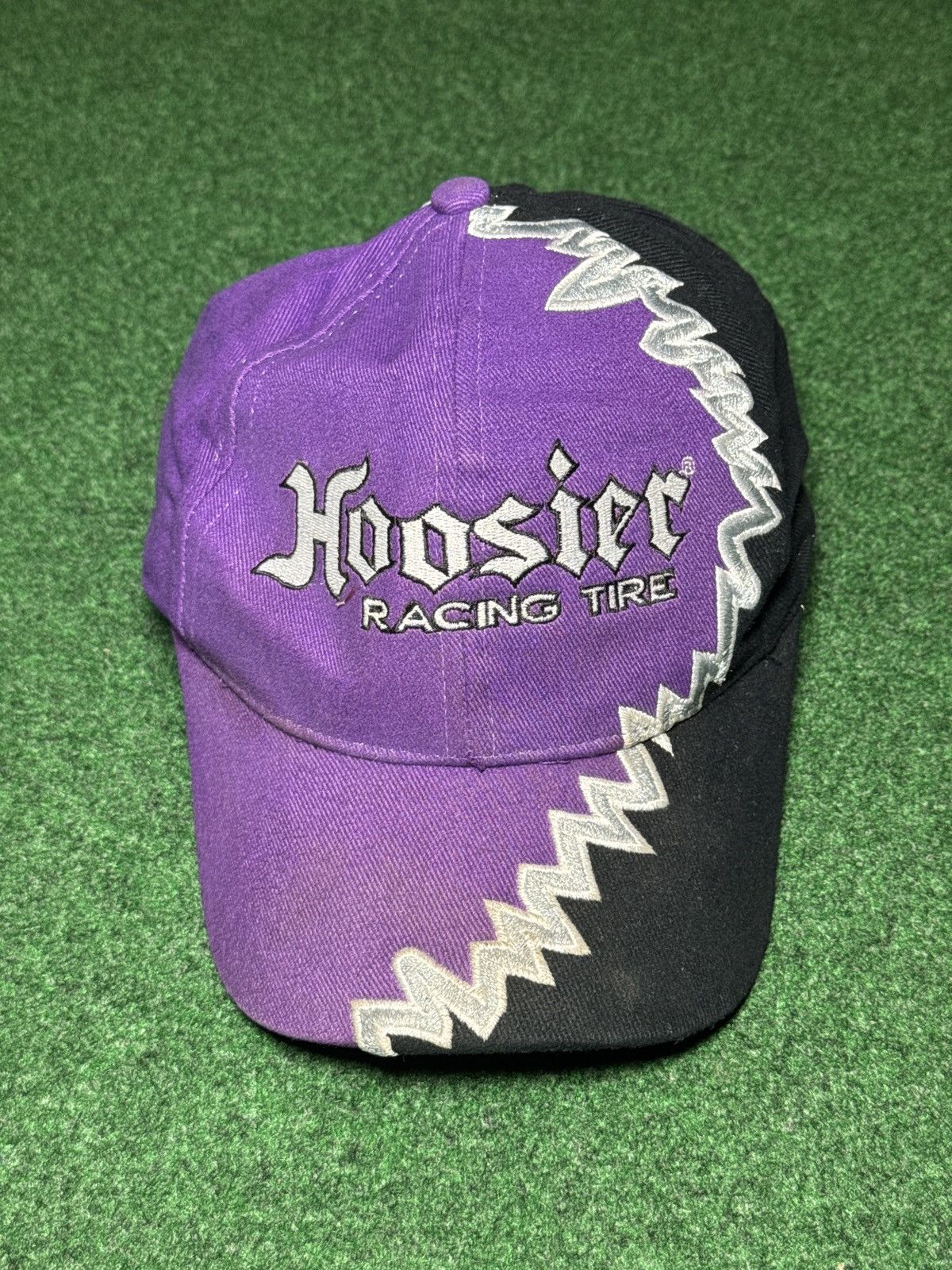 90s Hoosier Racing Shockwave Sharktooth Rare Strapback Hat