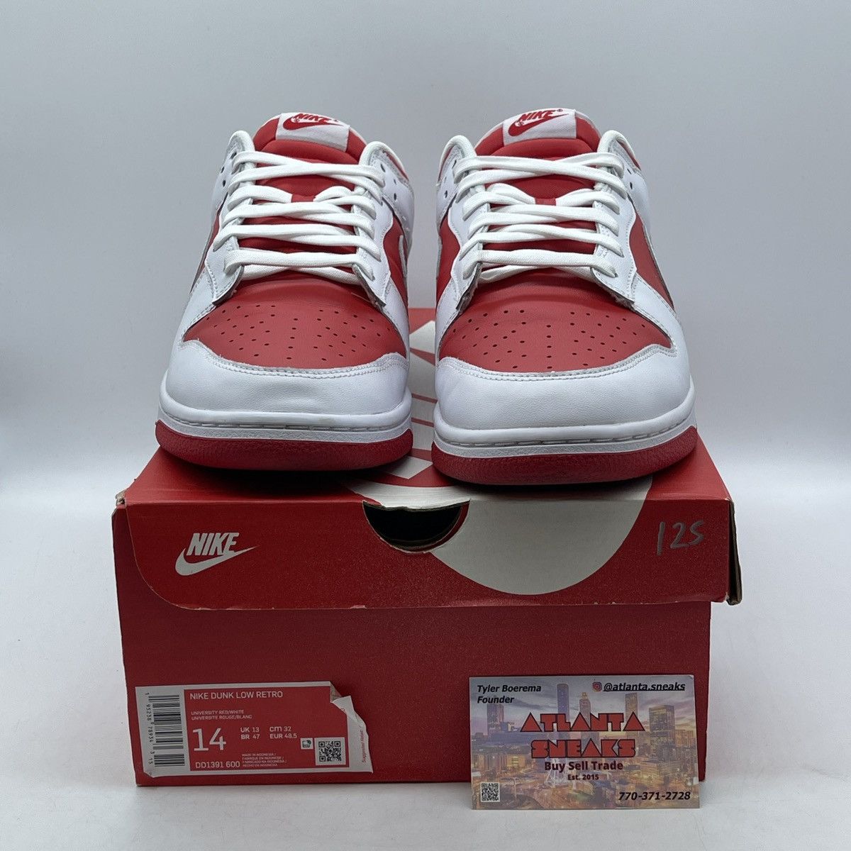 Nike Dunk low championship red Size US 14 / EU 47 - 2 Thumbnail