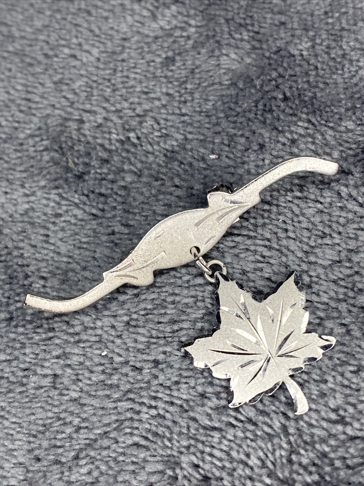 Other STERLING SILVER 925 DANGLE MAPLE LEAF CANADA PIN BROOCH Size ONE SIZE - 3 Thumbnail