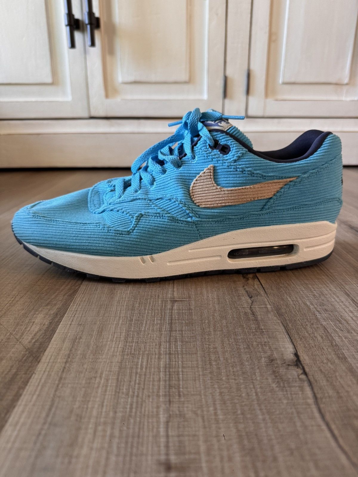 Nike Nike Air Max 1 Premium "Corduroy Baltic Blue" Size US 12 / EU 45 - 4 Thumbnail