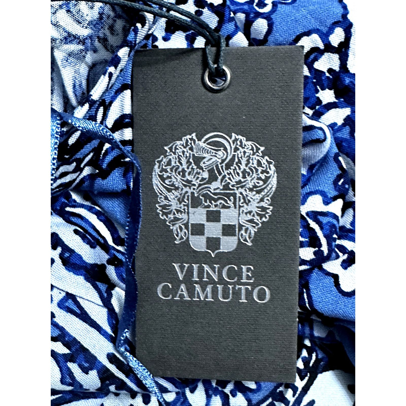 Vince Camuto Vince Camuto Plus XXL Blue Paisley Flowy Maxi Slip Dress NWT Size XXL / US 16-18 / IT 52-54 - 8 Thumbnail