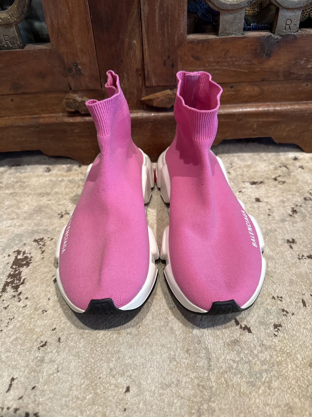 Balenciaga Balenciaga slip on pink shoes Size US 8 / IT 38 - 1 Thumbnail
