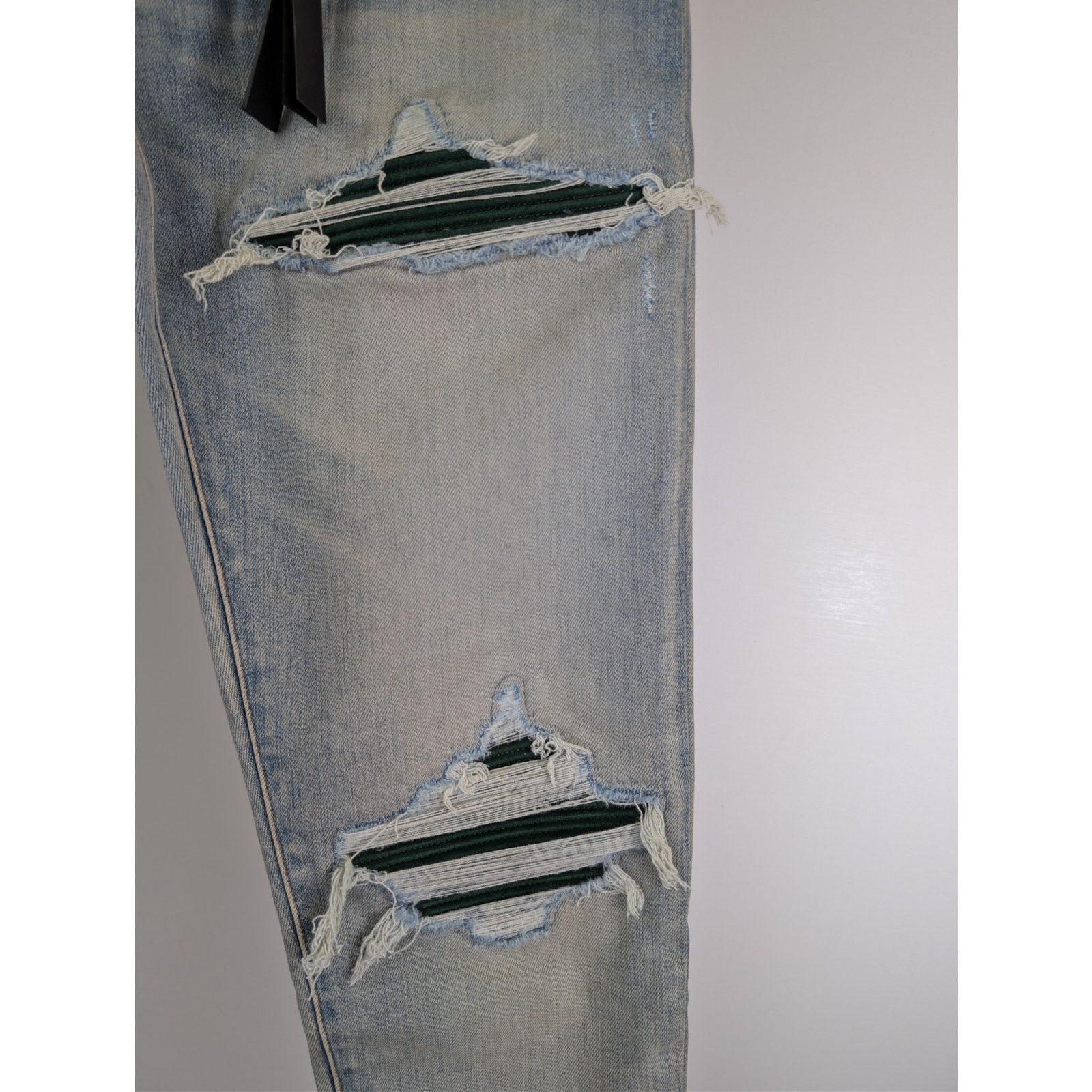 Amiri o1rshd1 Suede MX1 Jean Denim Jeans in Antique Indigo Size US 33 - 7 Thumbnail
