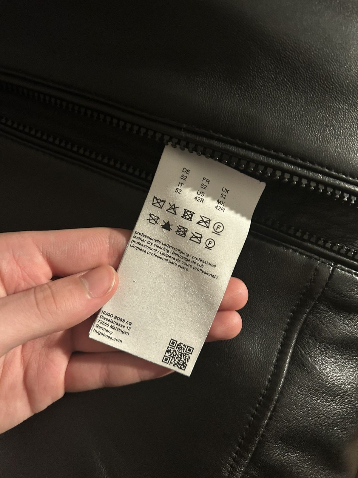 Hugo Boss HUGO BOSS Lamb Leather Jacket FW/20 Size US L / EU 52-54 / 3 - 8 Thumbnail