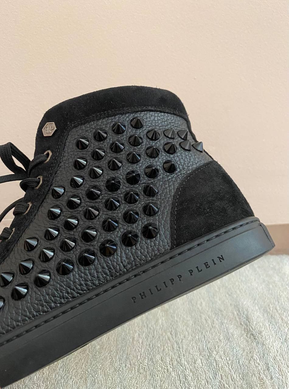 Designer × Philipp Plein RARE ‼️ Philipp Plein FW14 SW150464 Sneakers Studded Sneaker Size US 5.5 / EU 38 - 6 Thumbnail
