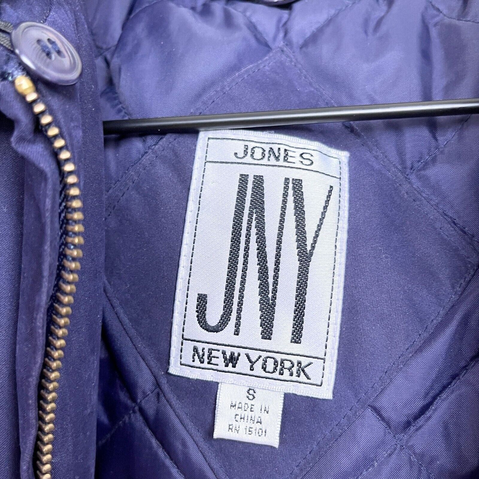 Jones New York Jones New York Vintage Insulated Winter Jacket Blue Velvet S Size S / US 4 / IT 40 - 6 Thumbnail