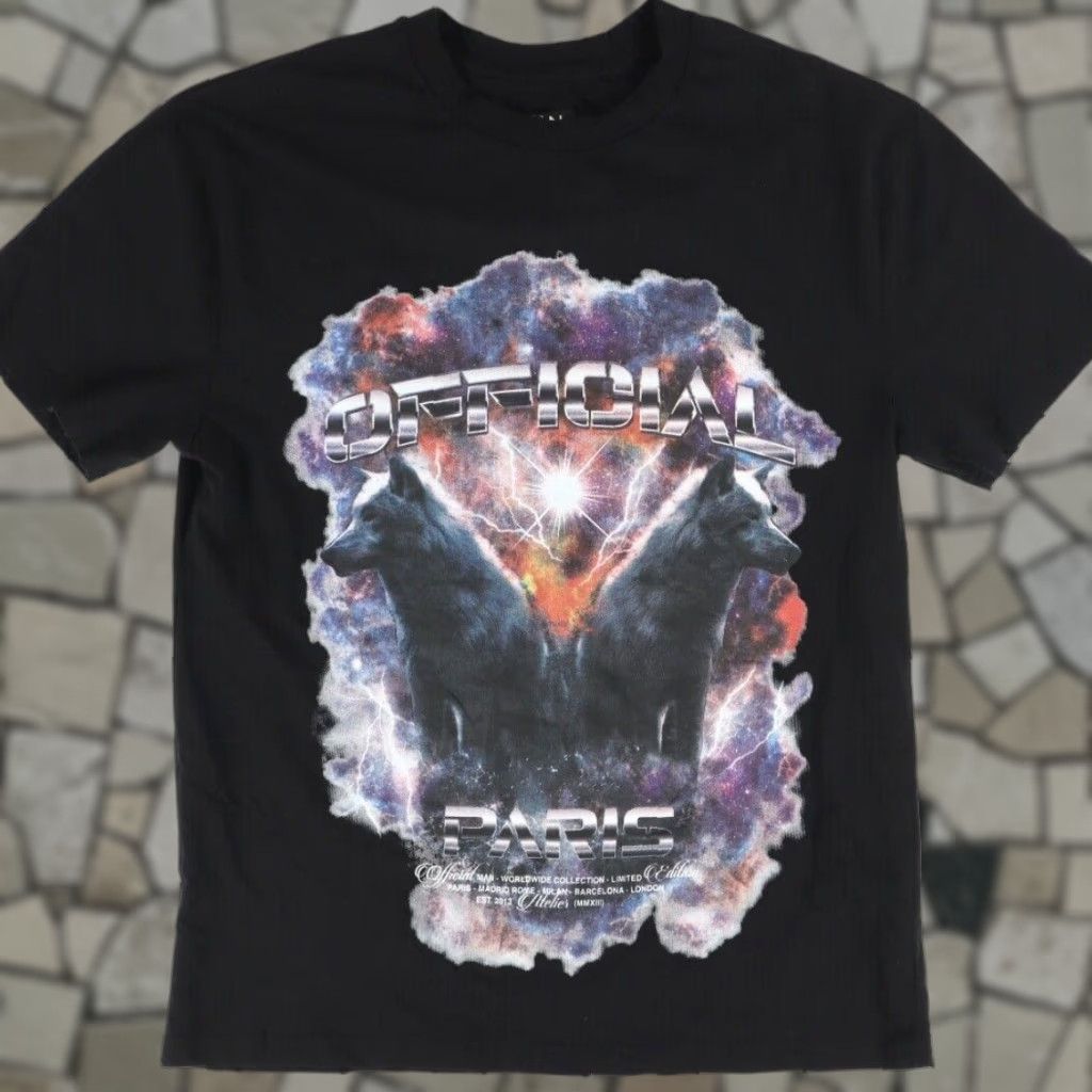 Vintage VINTAGE Boohoo Man Wolf Official Paris Solid T-Shirt Black Men's S Size US S / EU 44-46 / 1 - 1 Thumbnail