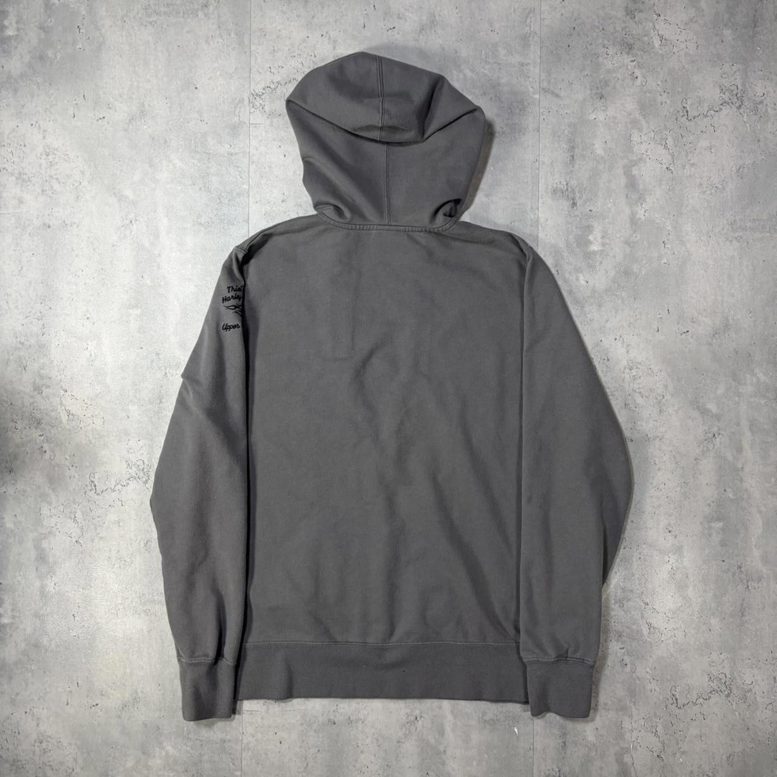Harley Davidson Y2K Gray Harley Davidson Grunge Biker Hoodie Size L / US 10 / IT 46 - 7 Thumbnail