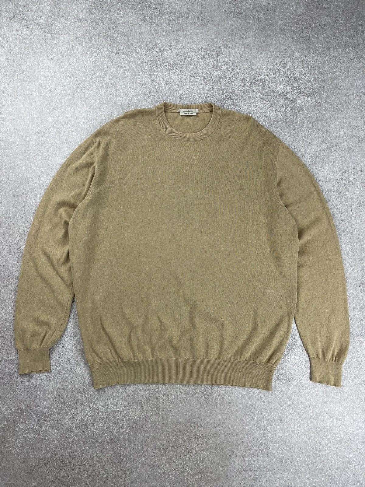 Ermenegildo Zegna Ermenegildo Zegna Cotton Knit Sweater Men’s Size US XL / EU 56 / 4 - 1 Thumbnail