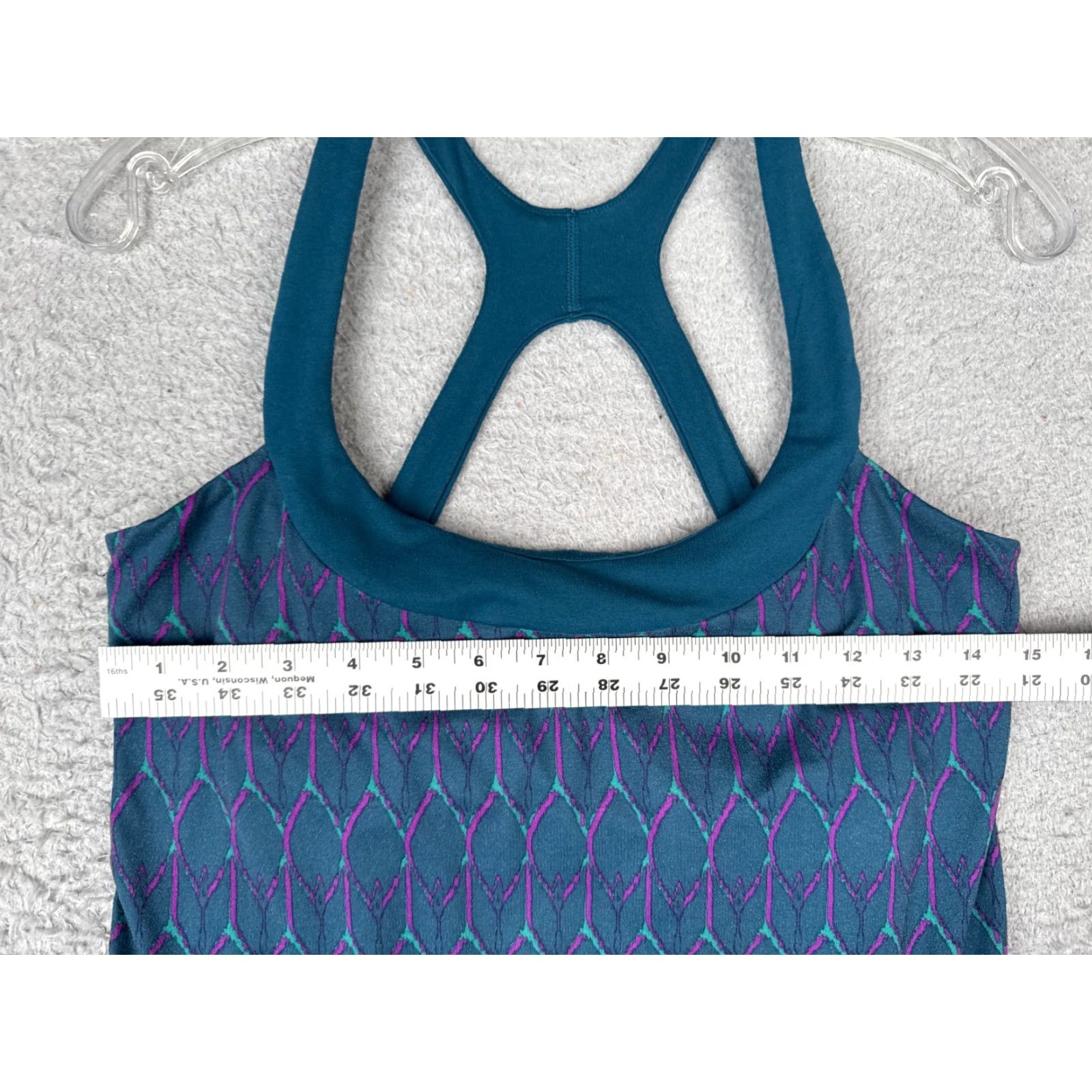 The North Face The North Face Shirt Women Medium Blue Tank Sleeveless Geometric Poly Blend Gym Size M / US 6-8 / IT 42-44 - 6 Thumbnail