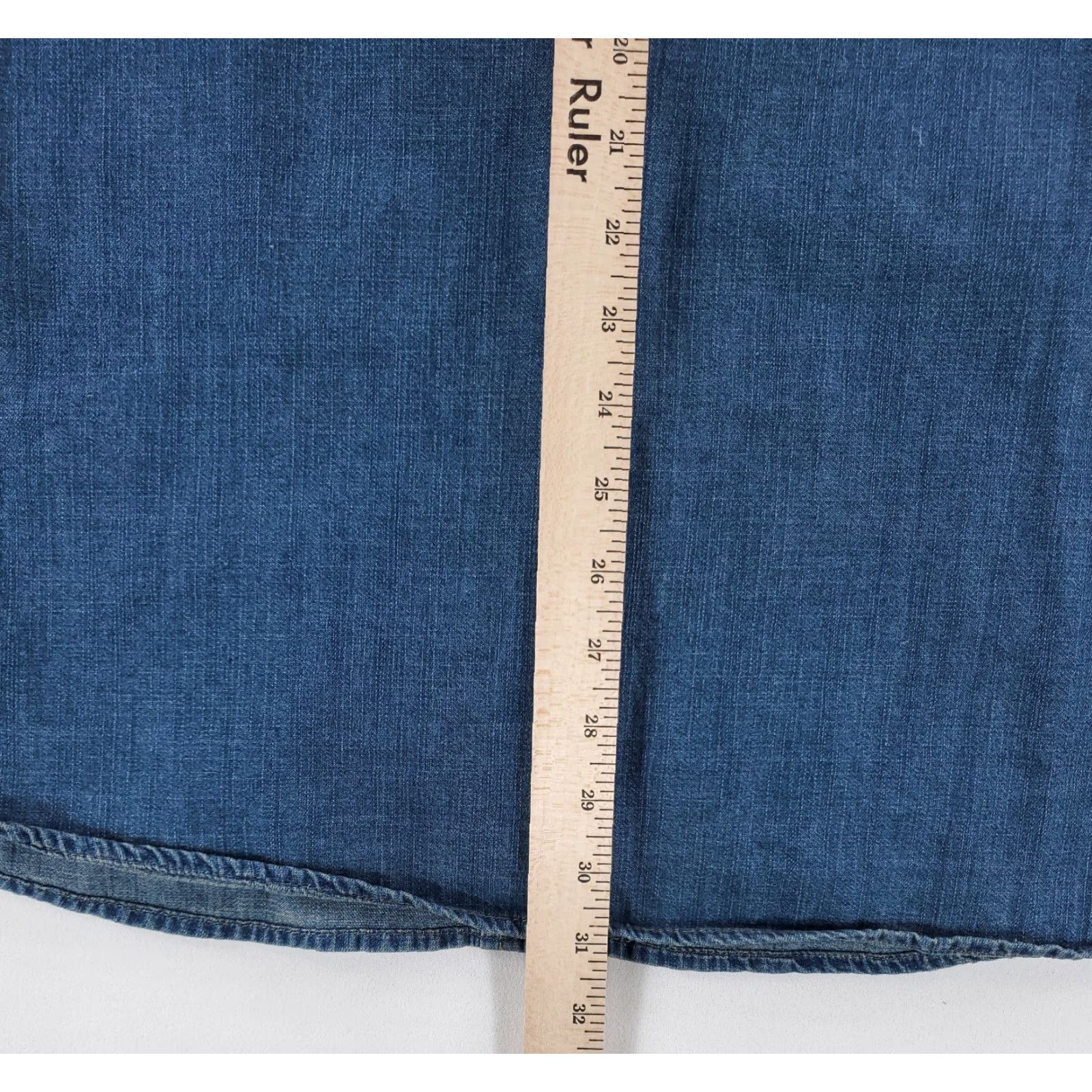 Levi's Levi's Pearl Snap Denim Button Up Shirt Blue Long Sleeve Western Mens XXL Size US XXL / EU 58 / 5 - 6 Thumbnail