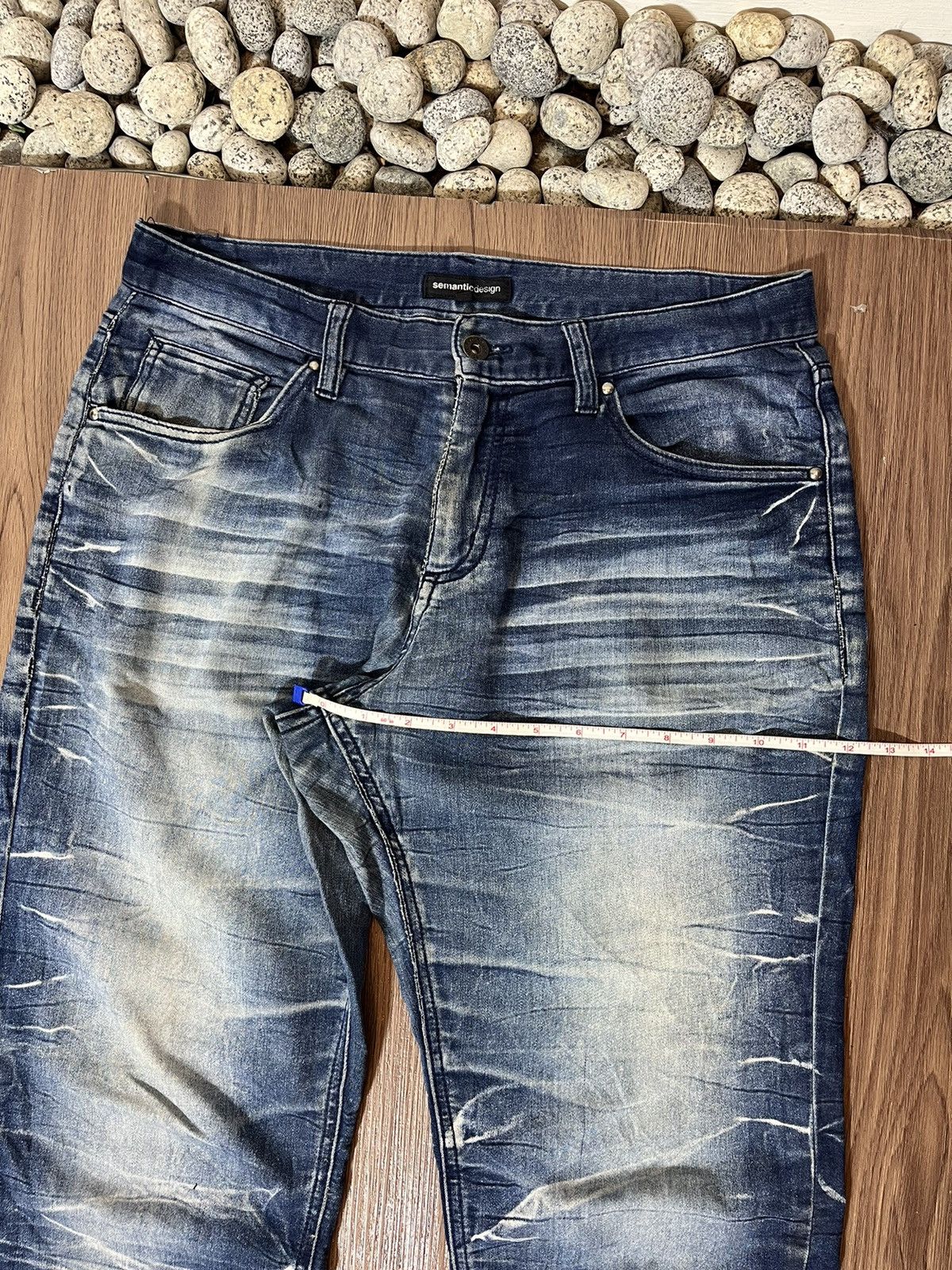 Japanese Brand × semanticdesign Semantic Design Clawmark Relaxed Jeans Size US 33 - 14 Thumbnail
