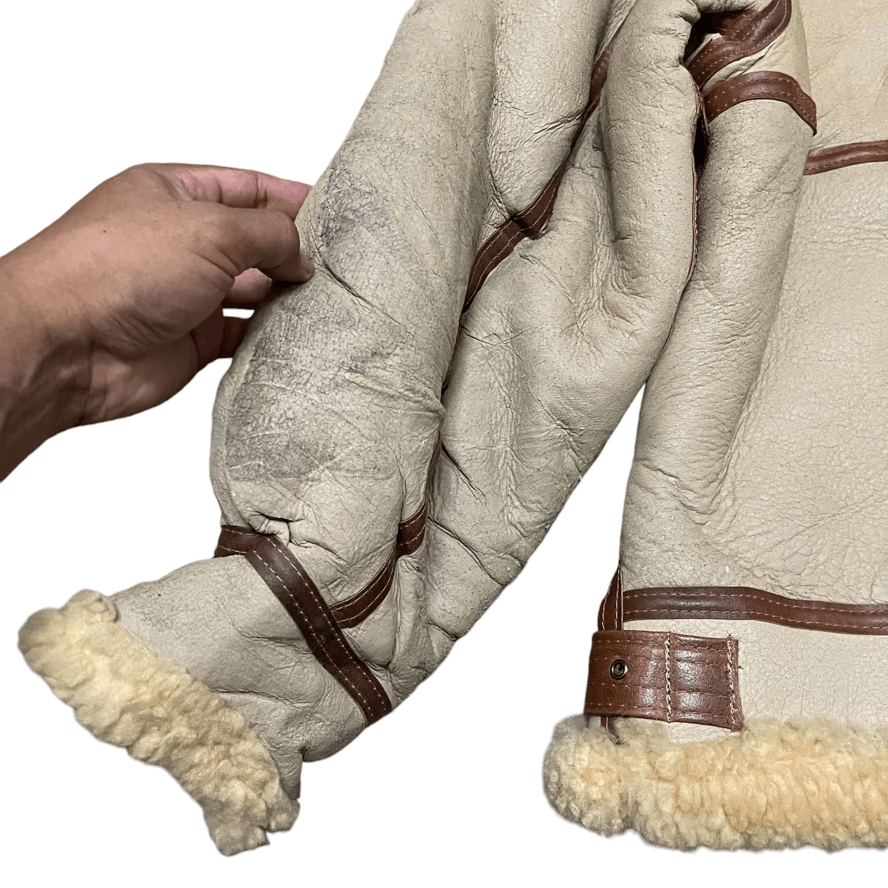 Avirex Vintage Avirex Sheepskin Coat Shearling Leather Jacket B3 Size US M / EU 48-50 / 2 - 13 Thumbnail