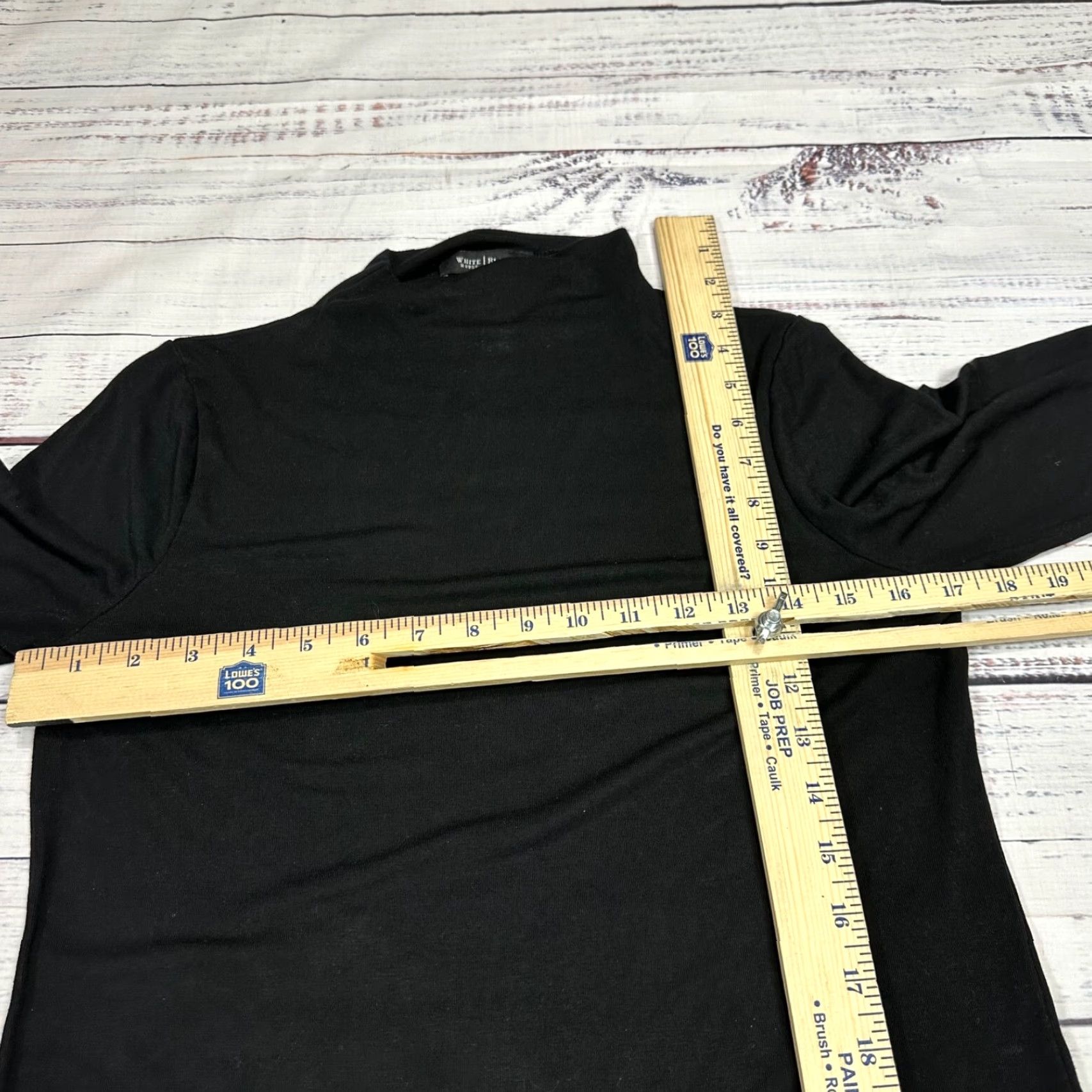 White House Black Market White House Black Market Shirt Womens Tunic Top Black Size M Half Sleeve Funnel Neck Size M / US 6-8 / IT 42-44 - 3 Thumbnail