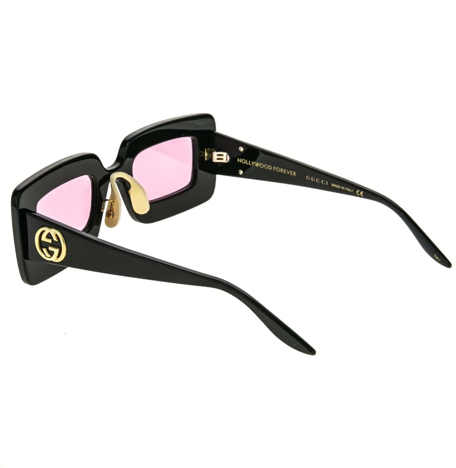 Gucci GUCCI Gg0974S Hollywood Forever 0974 Black 001 Sunglasses Size ONE SIZE - 10 Thumbnail