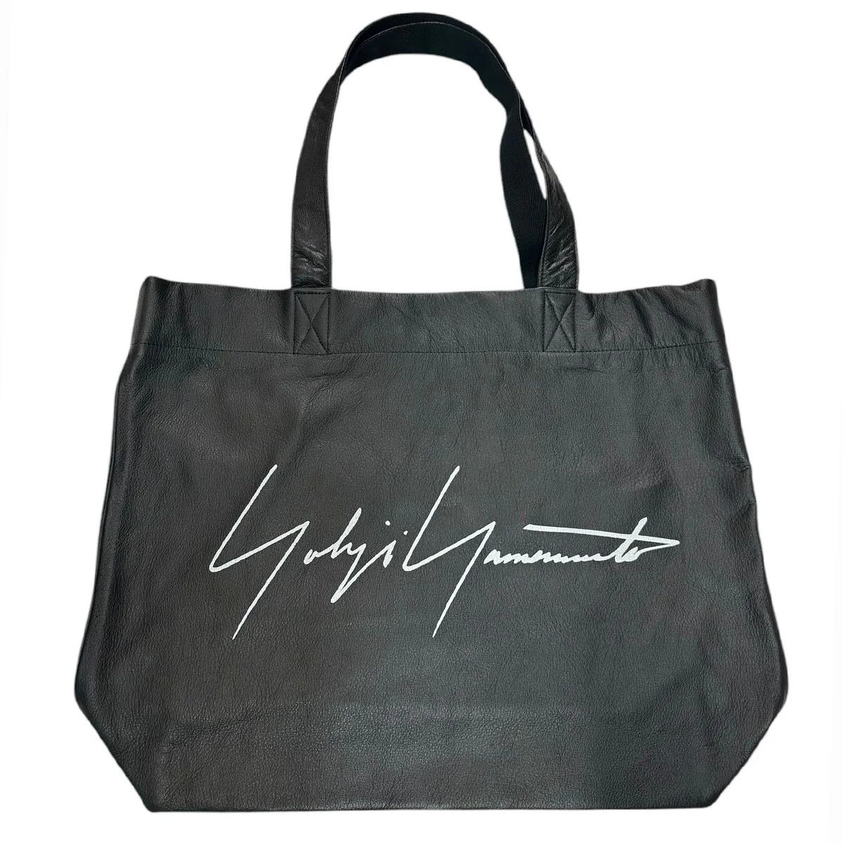 Yohji Yamamoto YOHJI YAMAMOTO SIGNATURE LOGO LEATHER TOTE BAG Size ONE SIZE - 1 Thumbnail