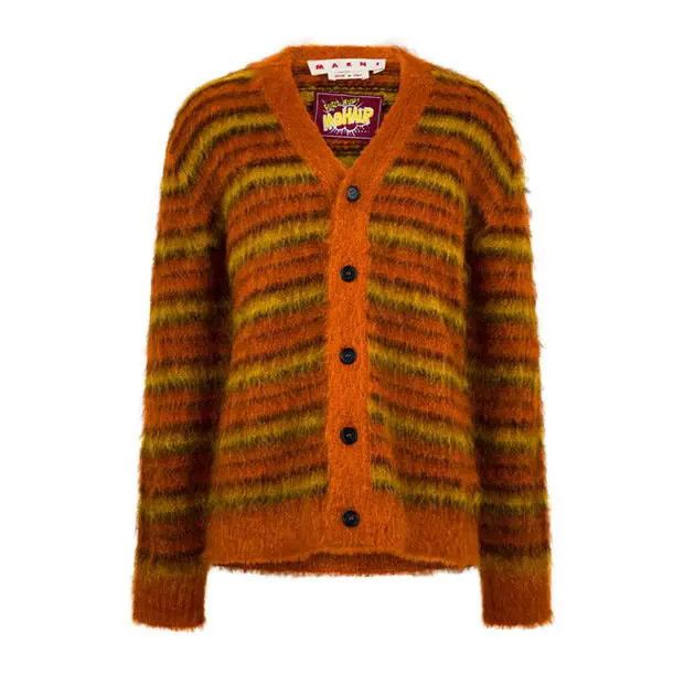 Marni o1f1d3z0725 V-Neck Cardigan in Multicolor Size US L / EU 52-54 / 3 - 1 Thumbnail