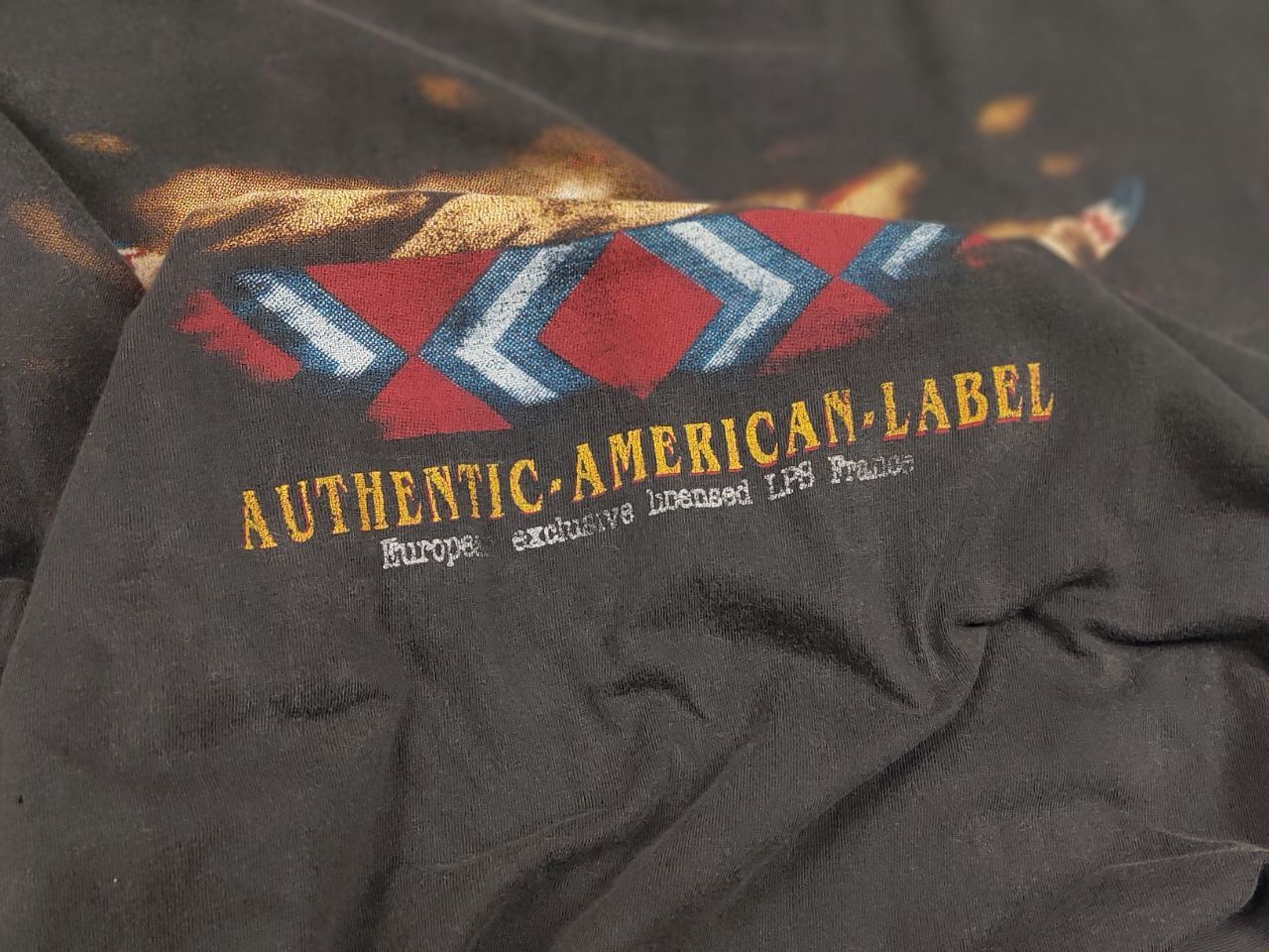 Vintage Vintage 90s Authentic American label skull horns long sleeve Size US L / EU 52-54 / 3 - 18 Thumbnail