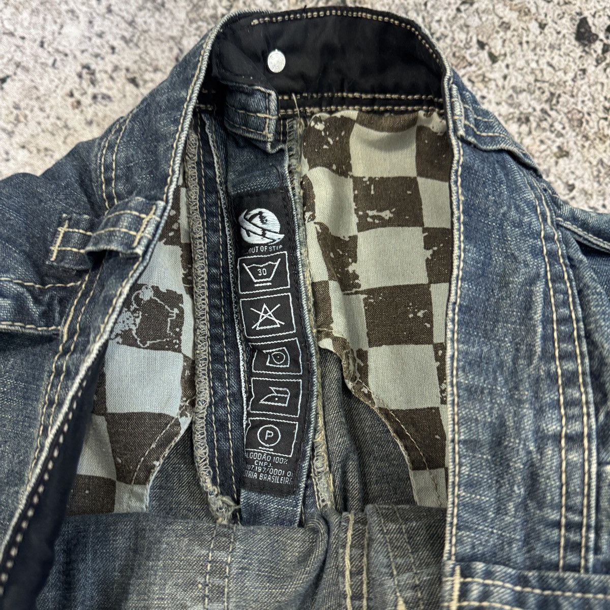 Vintage Lost Enterprises Denim Cargo Skater Pants ERD Grunge Faded Size US 32 / EU 48 - 11 Thumbnail