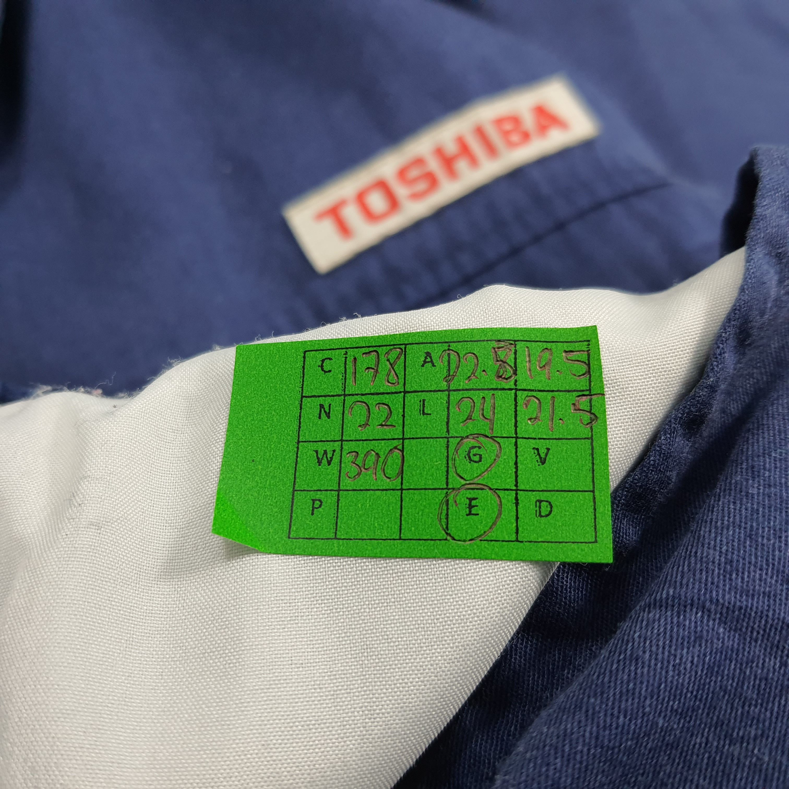 Japanese Brand × Vintage Vintage TOSHIBA Tech Brand Japanese Worker Jacket Size US M / EU 48-50 / 2 - 7 Thumbnail